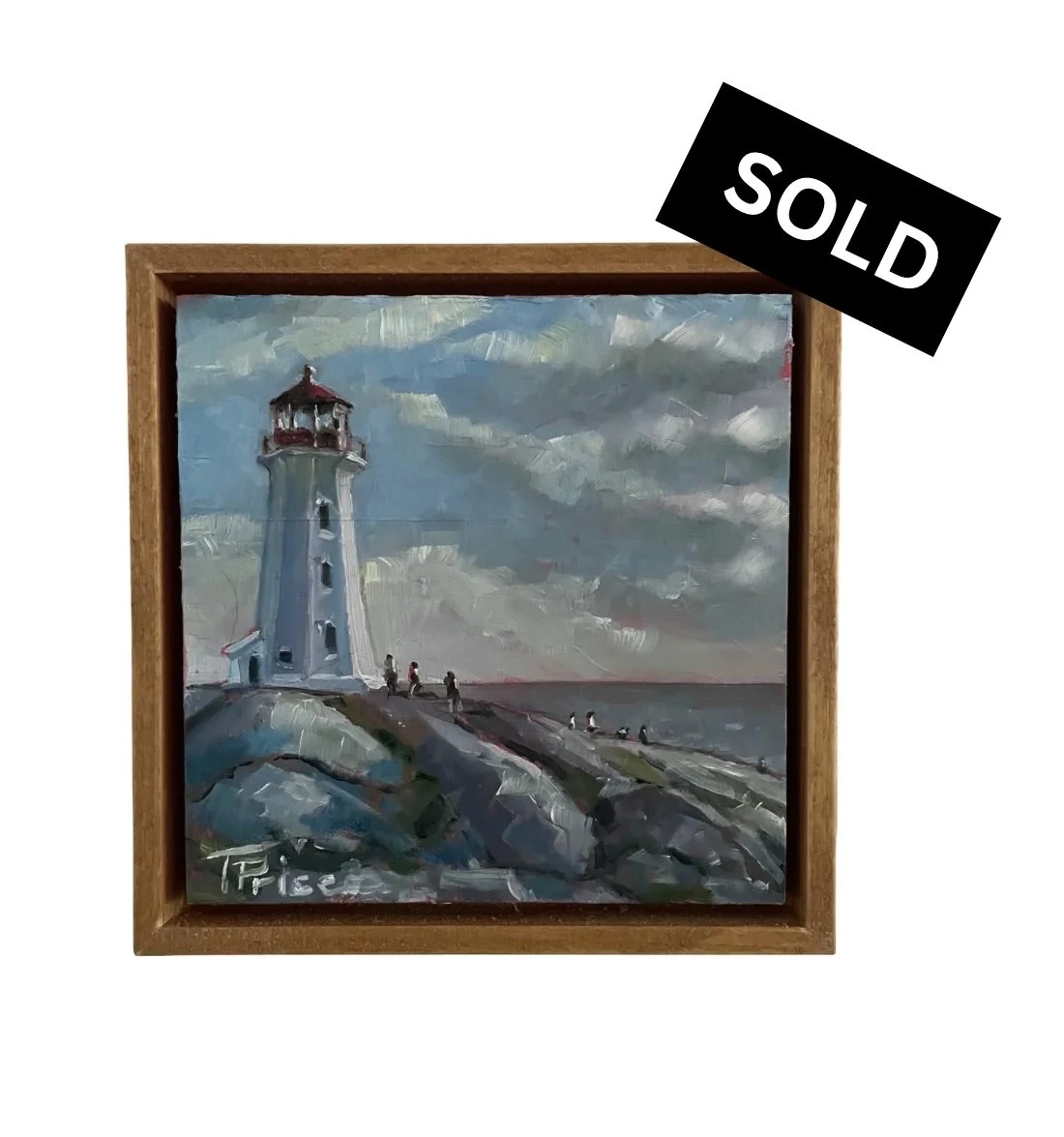SOLD | Peggy's Point - 6" x 6", 2026 Original Oil, Framed