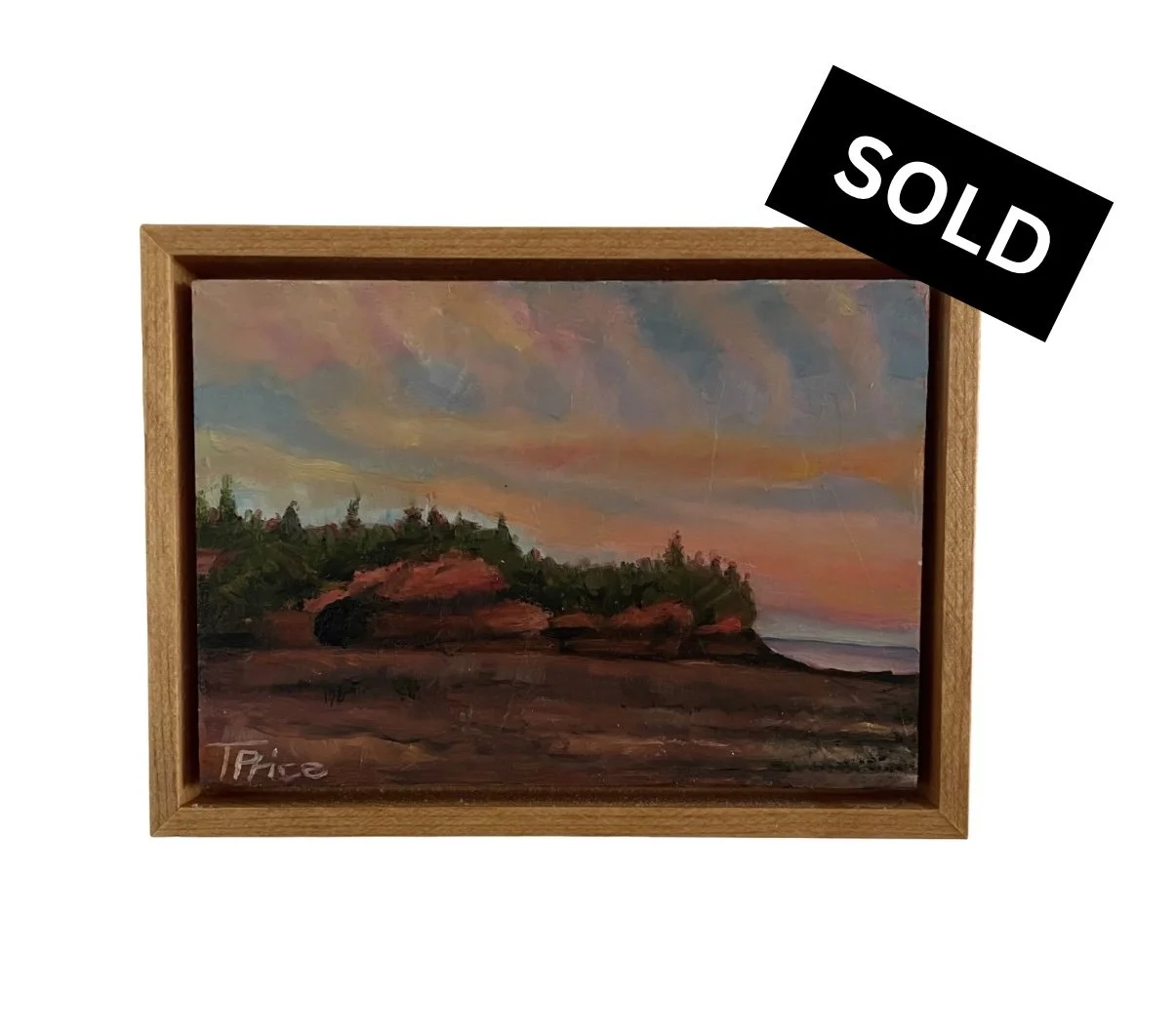 SOLD | Sea Caves - 7" x 5", 2026 Original Oil, Framed