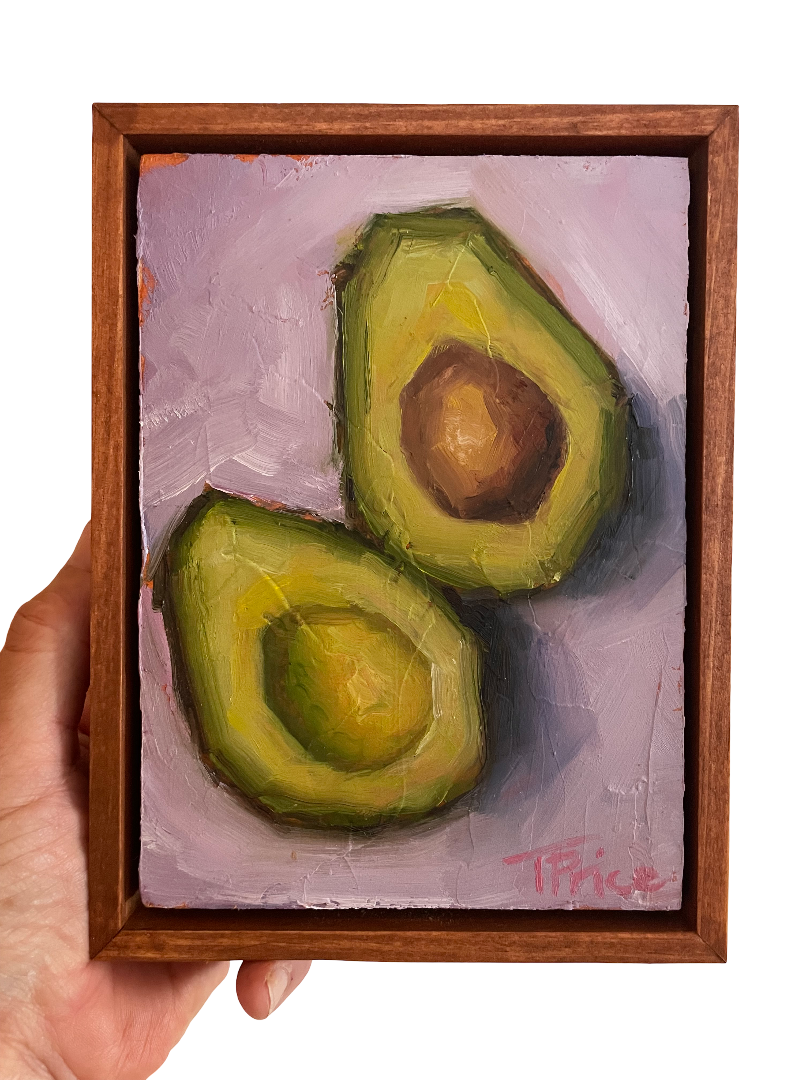 ORIGINAL '26 | Avacado | OIL ON PANEL | 5" X 7"