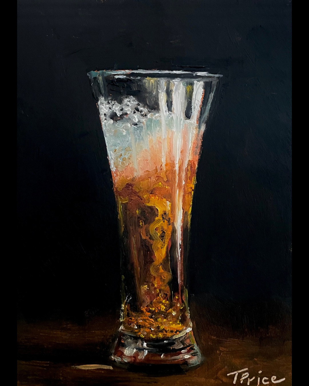 ORIGINAL '26 | What's on Draught? | OIL ON PANEL | 5" X 7"