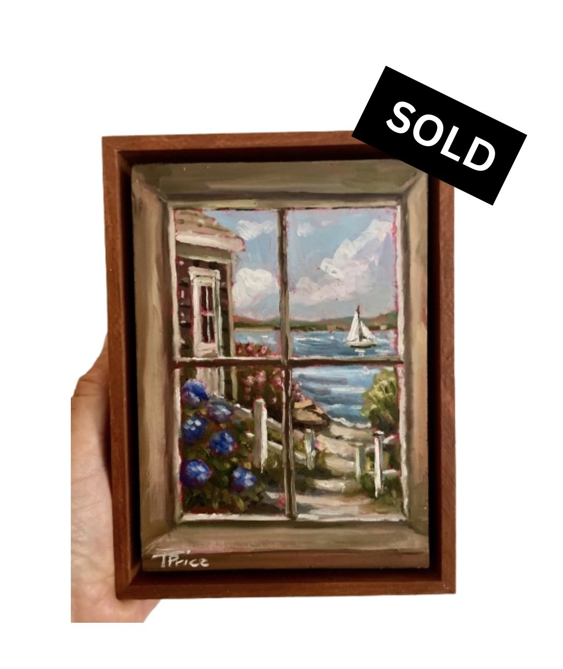 SOLD | Window Series #1 - 5" x 7", Original Oil, Framed