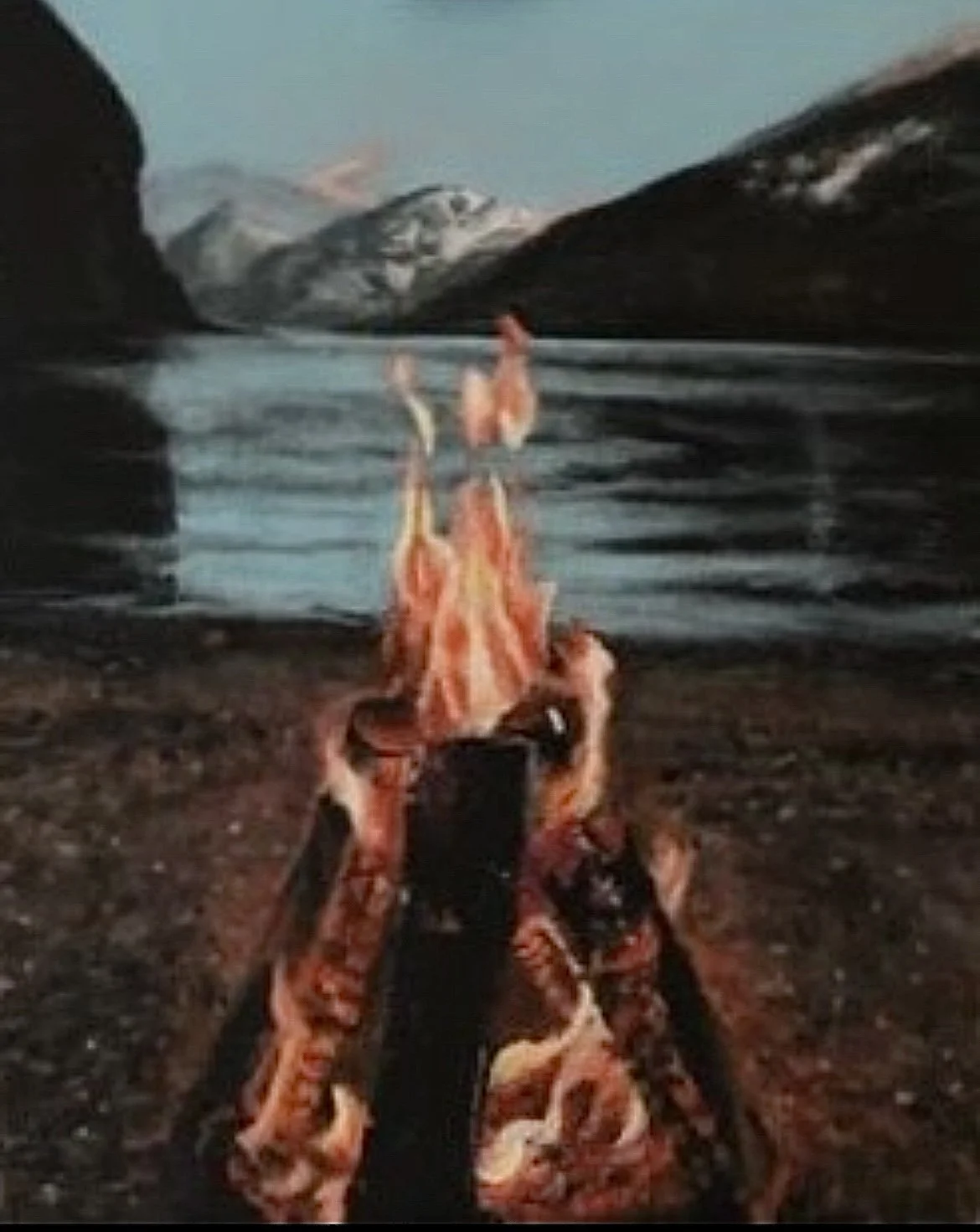 SOLD - ORIGINAL | Mountain Fire | Acrylic on Canvas | 9" X 12"