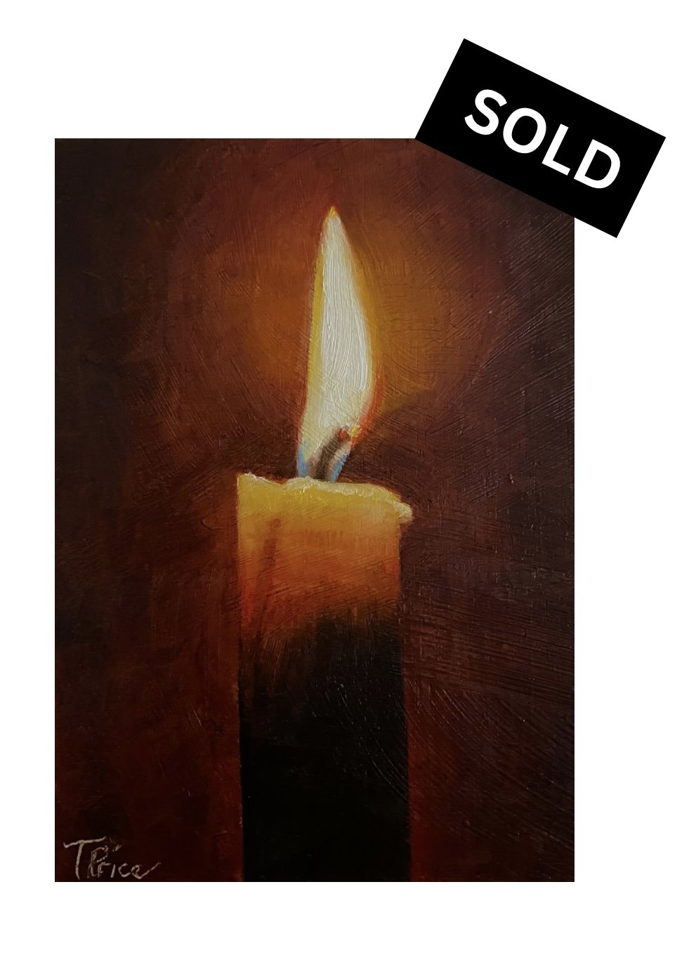 ORIGINAL | Candle Light | OIL ON PANEL | 5" X 7"