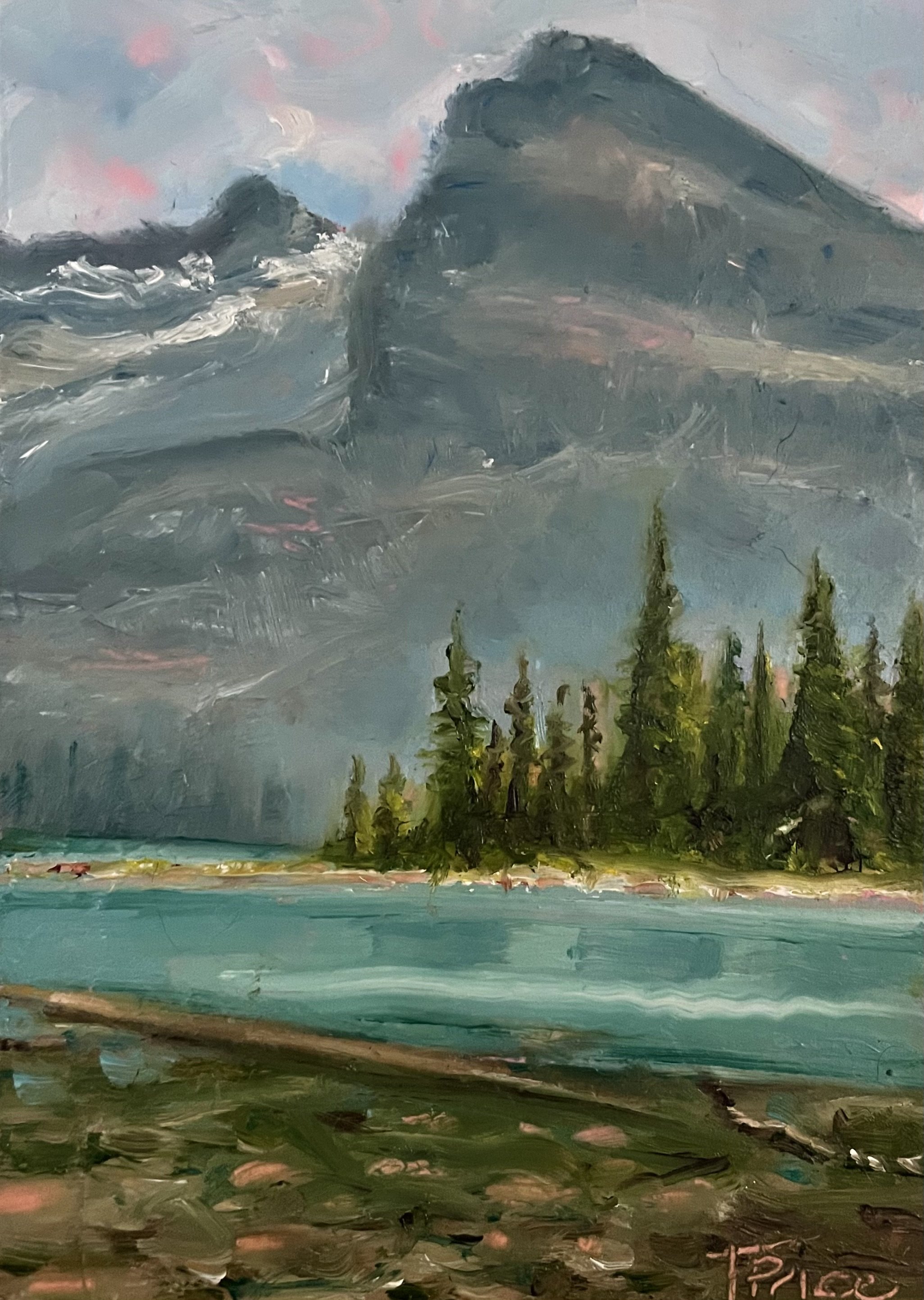 COMMISSION | Lake O’Hara 1 | OIL ON PANEL | 5" X 7"