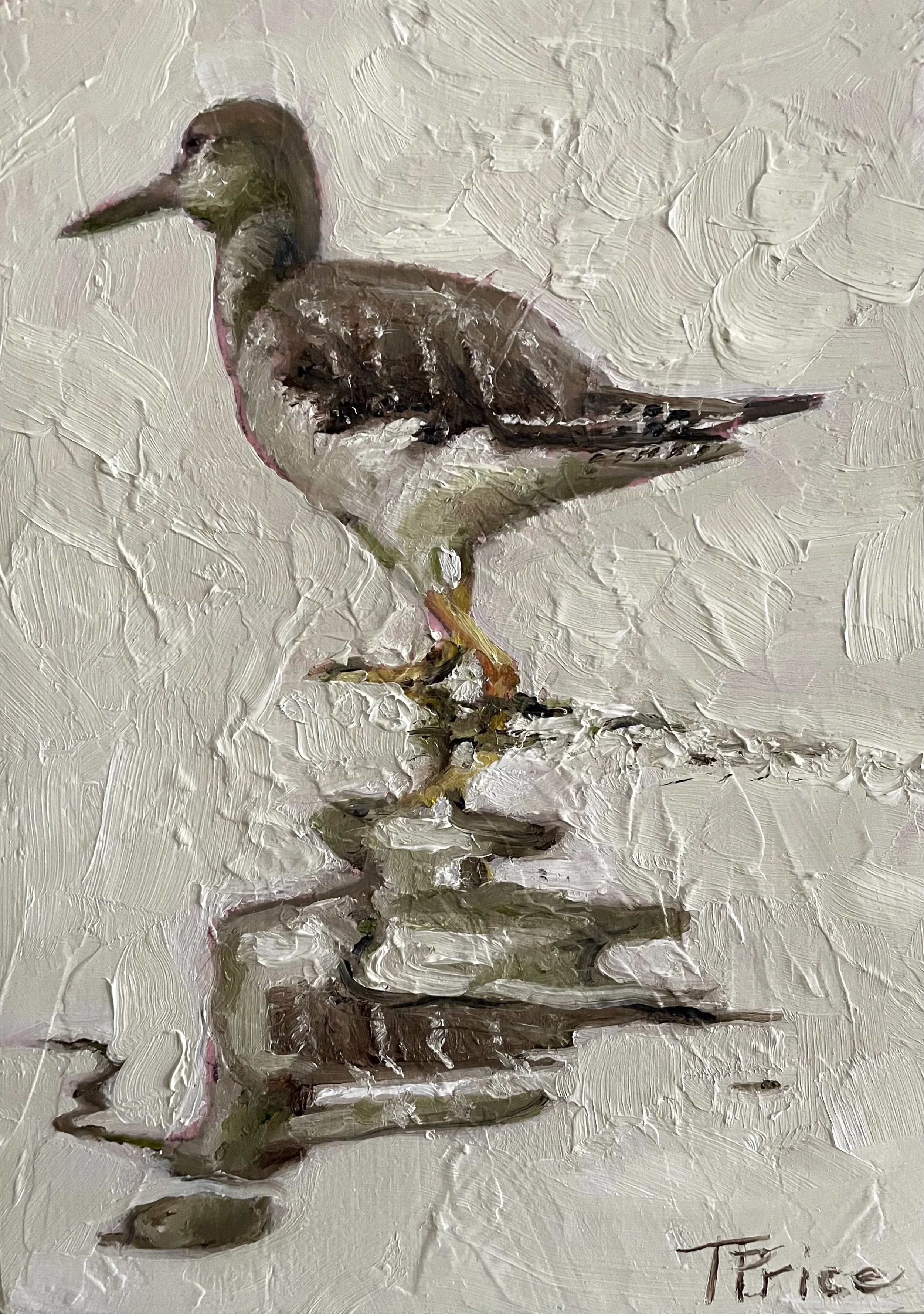 SOLD | Sandpiperl | OIL ON PANEL | 5" X 7"