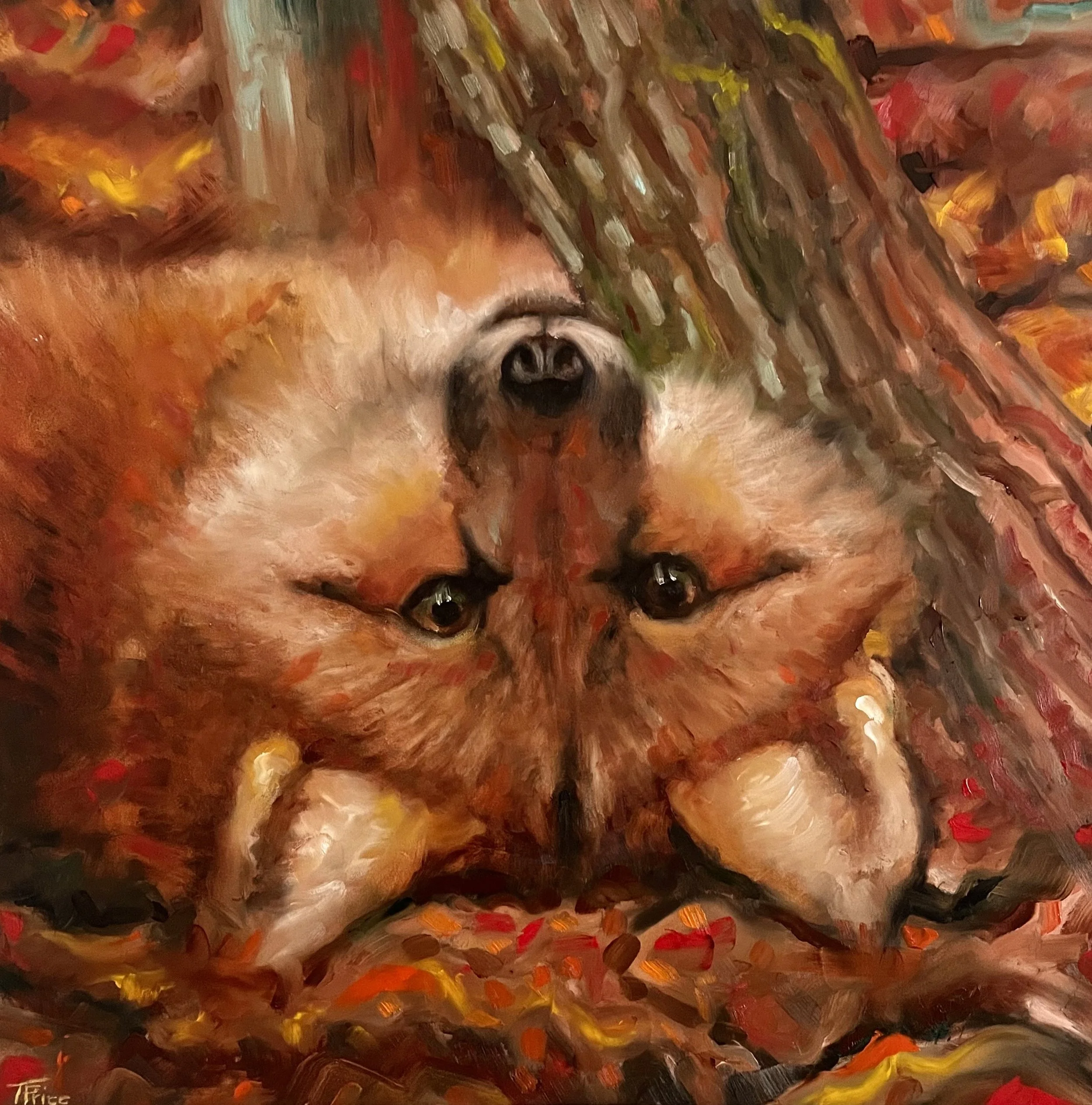 ORIGINAL | Upside Down | OIL ON PANEL | 24" X 24"