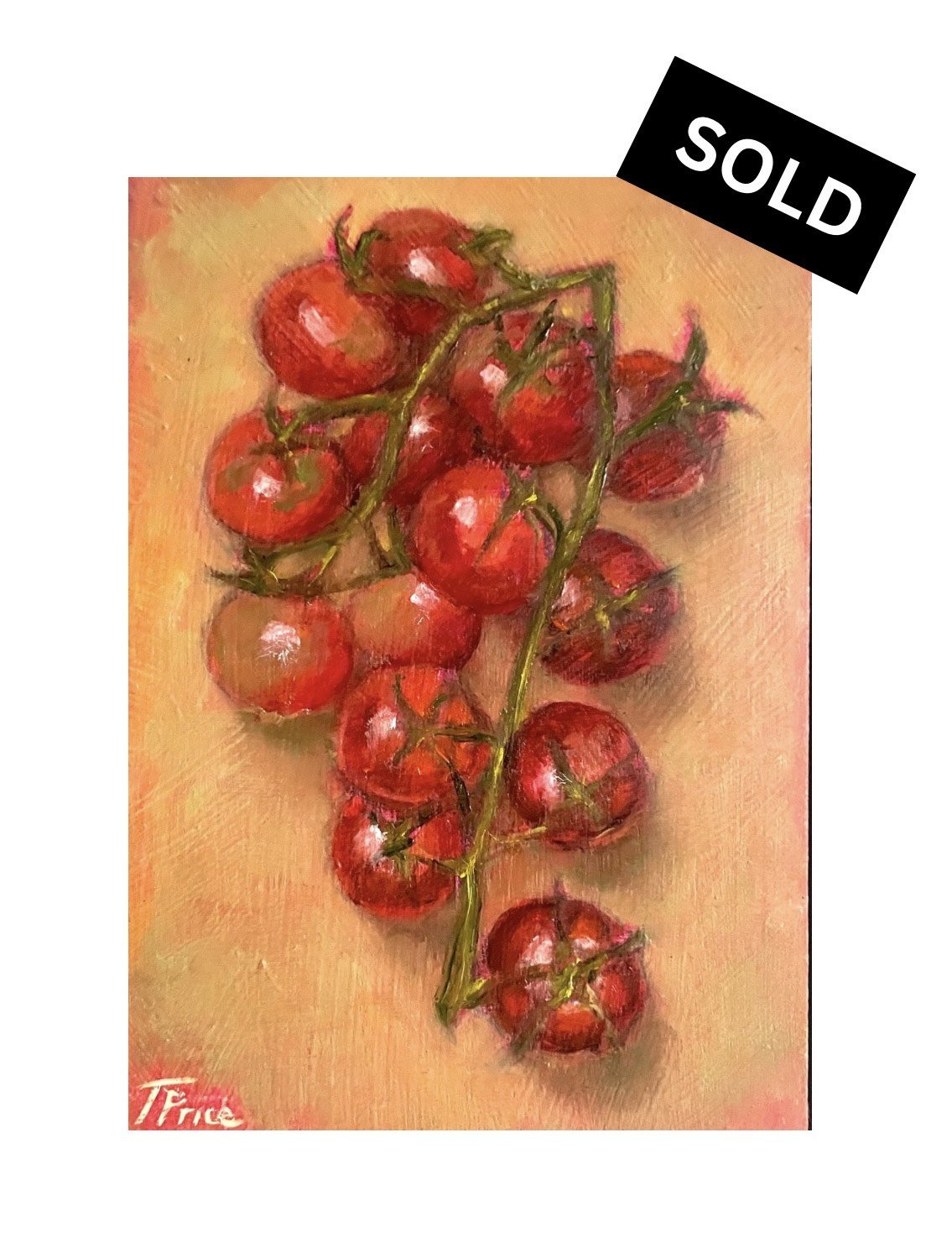 ORIGINAL | Cherry Tomatoes | OIL ON PANEL | 5" X 7"