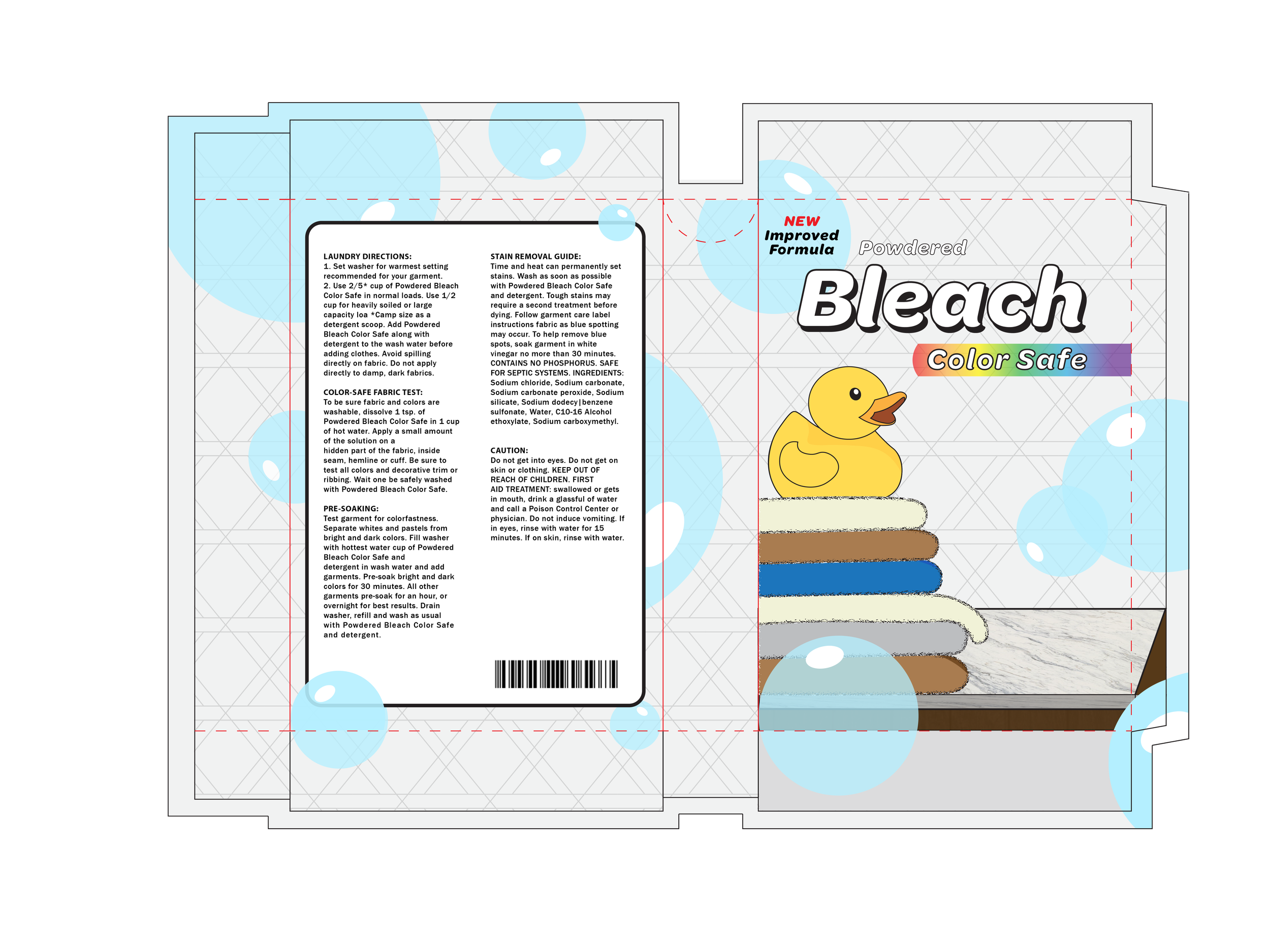 The dieline of the final design.