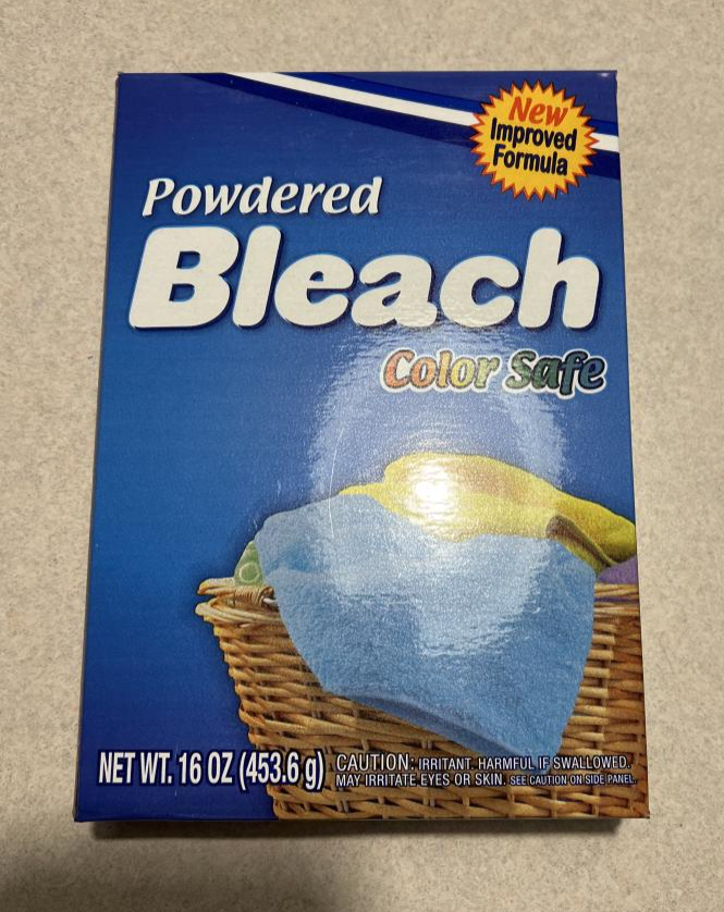 The original powdered bleach package