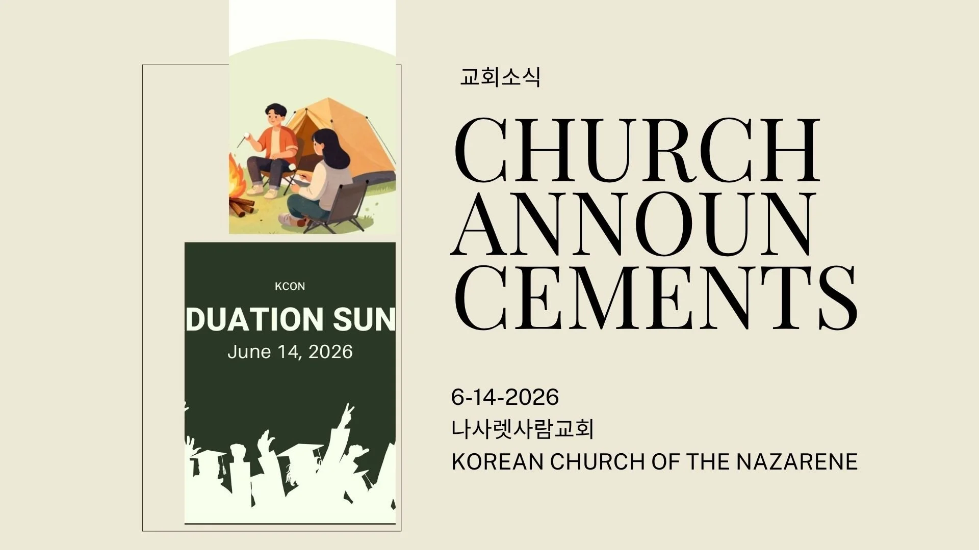 06-14-2026 Announcements