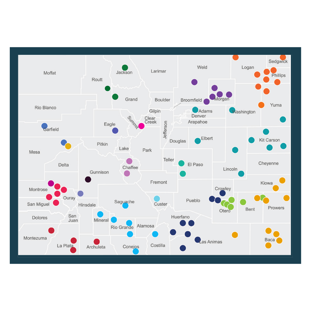 Colorado Rural Map Colorado Rural Education Collaborative