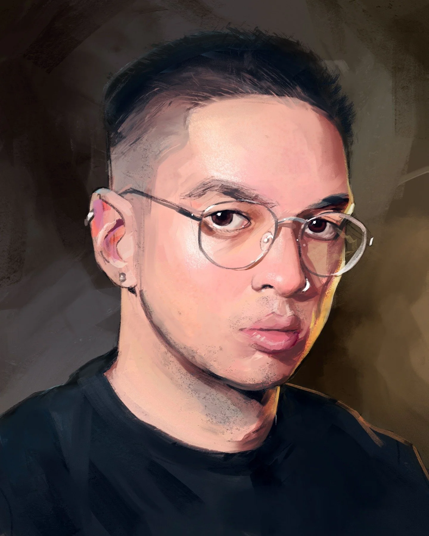 Self-portrait, 2026. Gonna share some personal work from the past 2 years and be a fucking narcissist

Feeling grounded lately. Trying some new stuff.