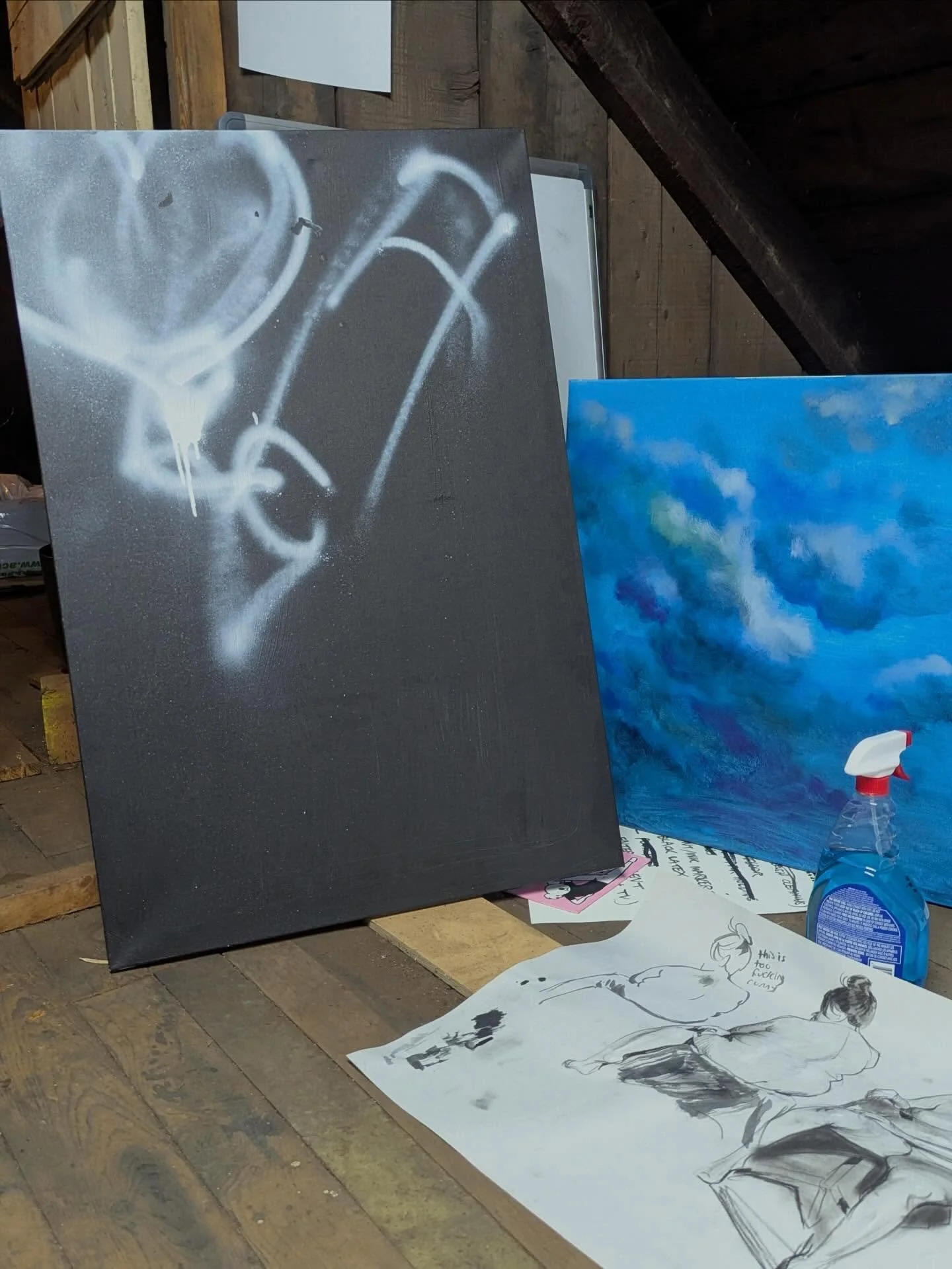 last attic excerpts. keep making shit, even if it&rsquo;s shit. will show yall the new studio soon 👀