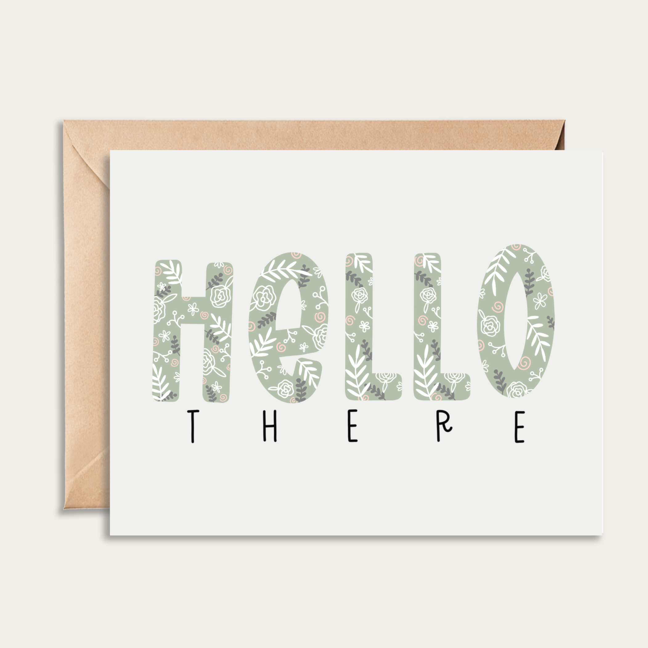Hello There Flowers Card