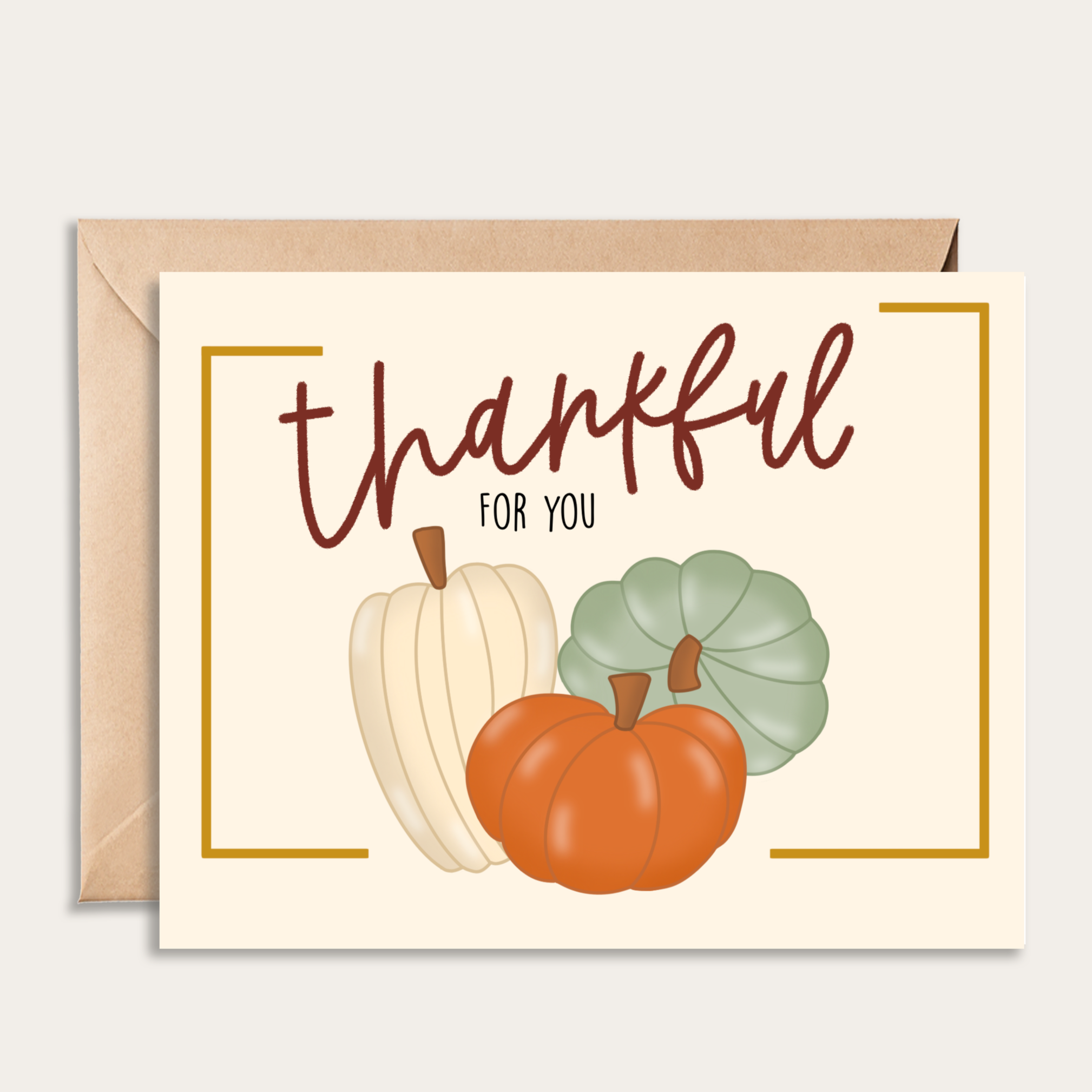 Thankful Pumpkin Card
