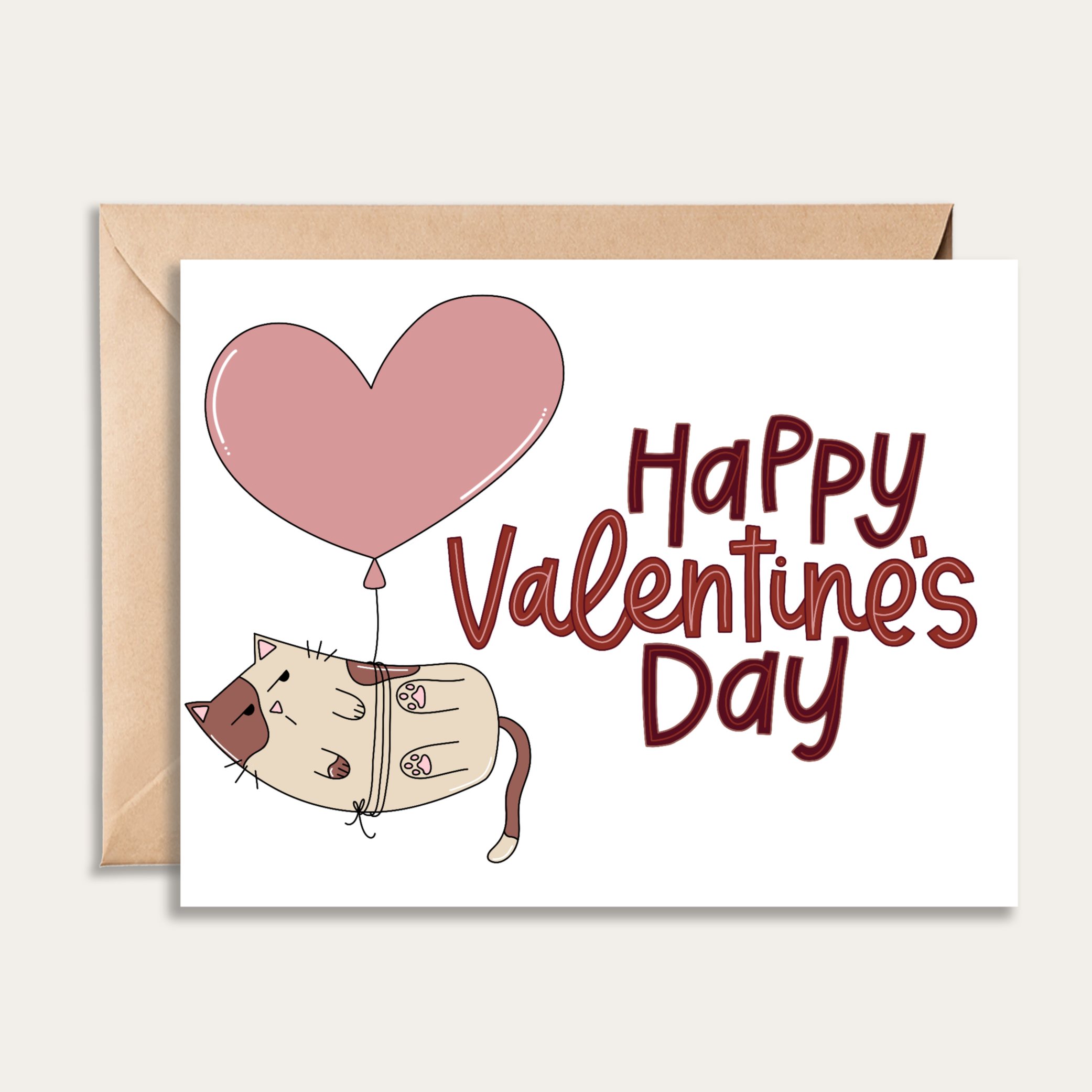 Valentine’s Day Cat Card