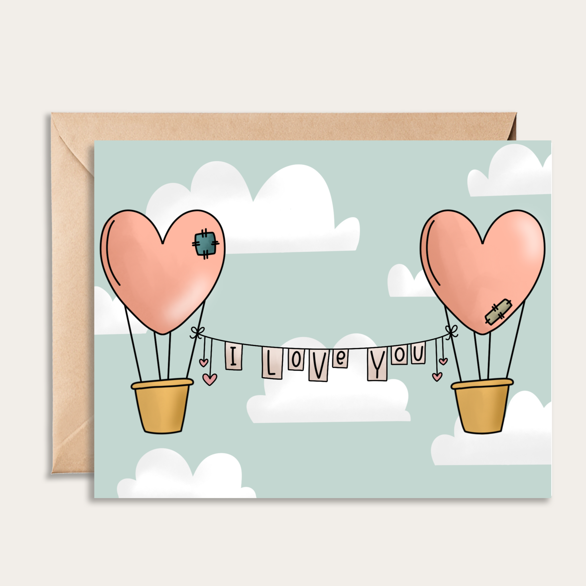I Love You Balloon Card