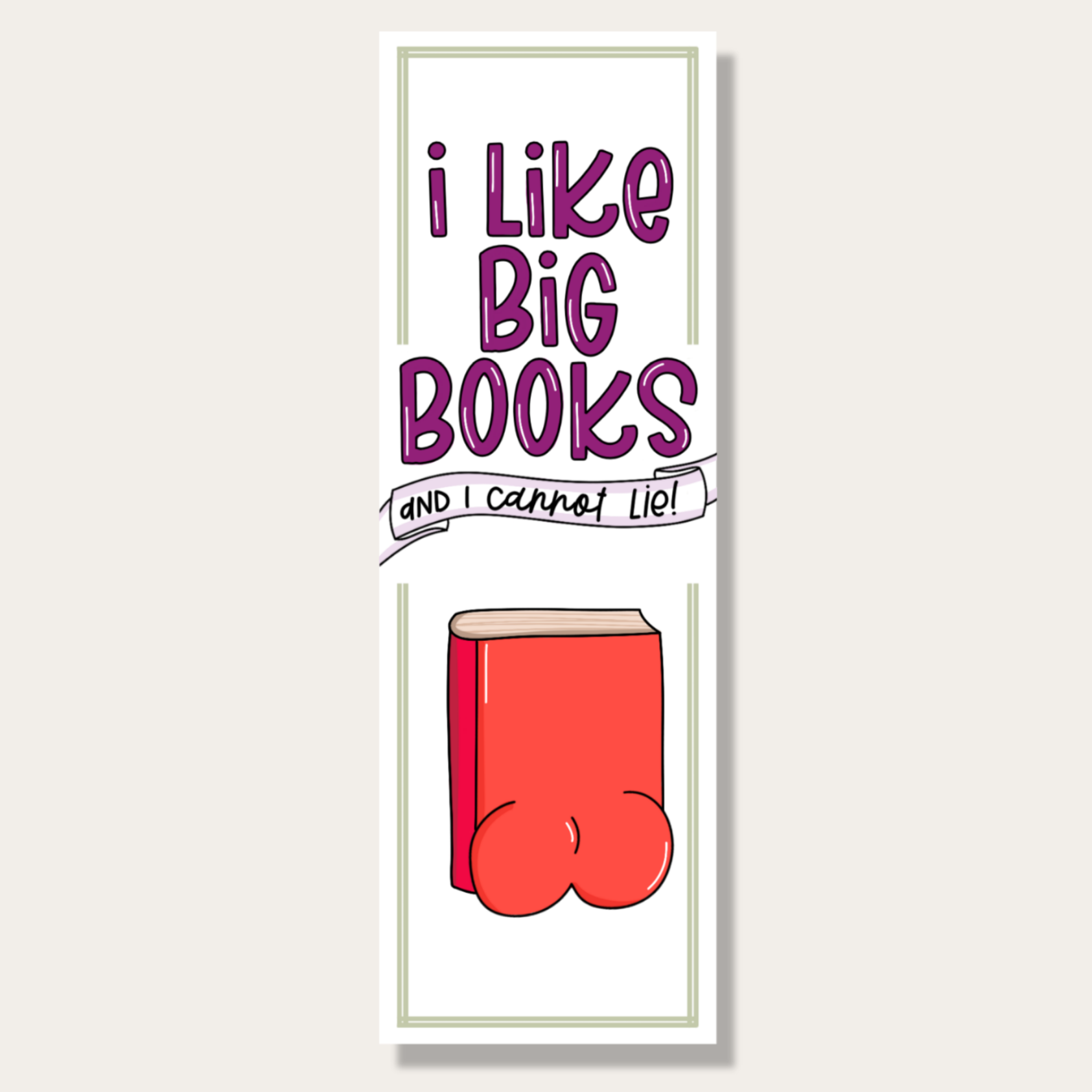 I Like Big Books Bookmark