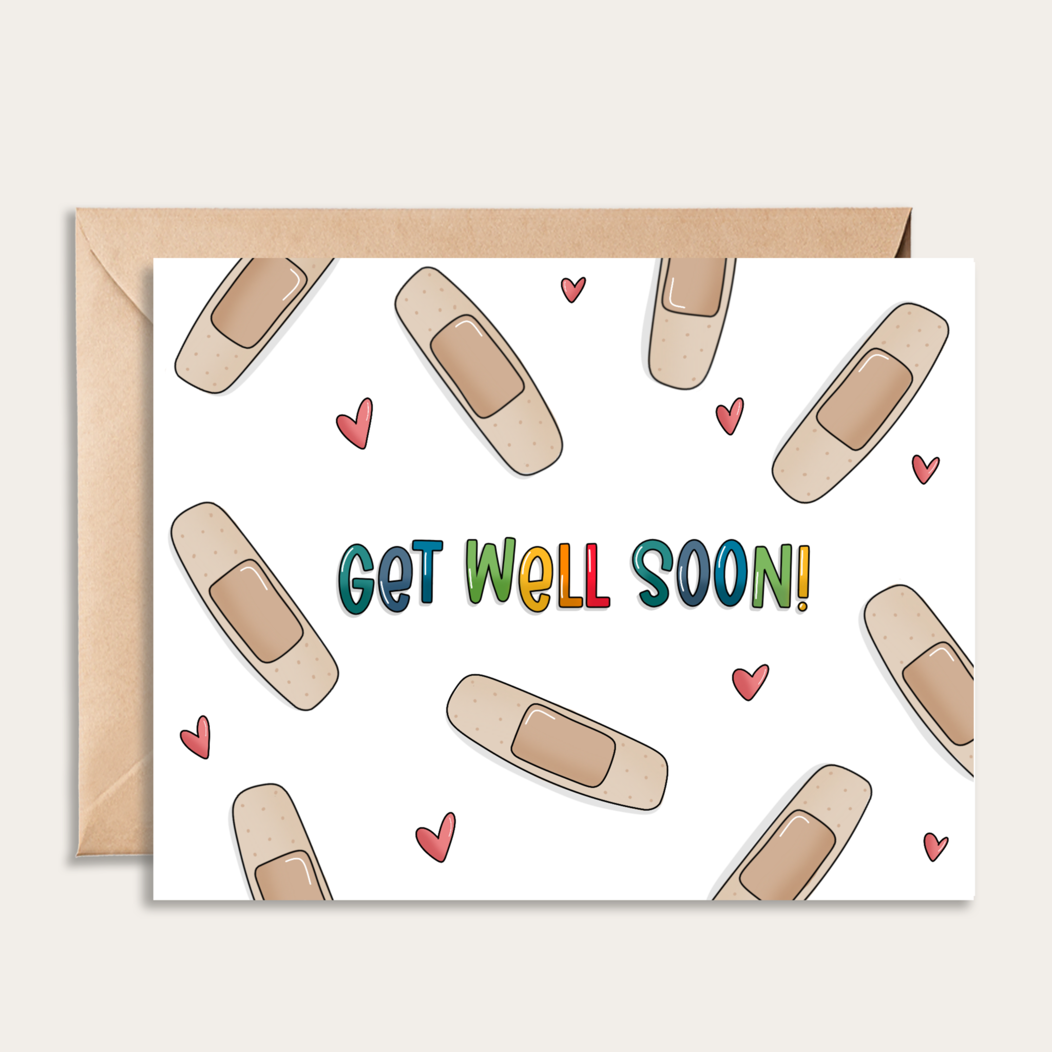 Get Well Bandaid Card