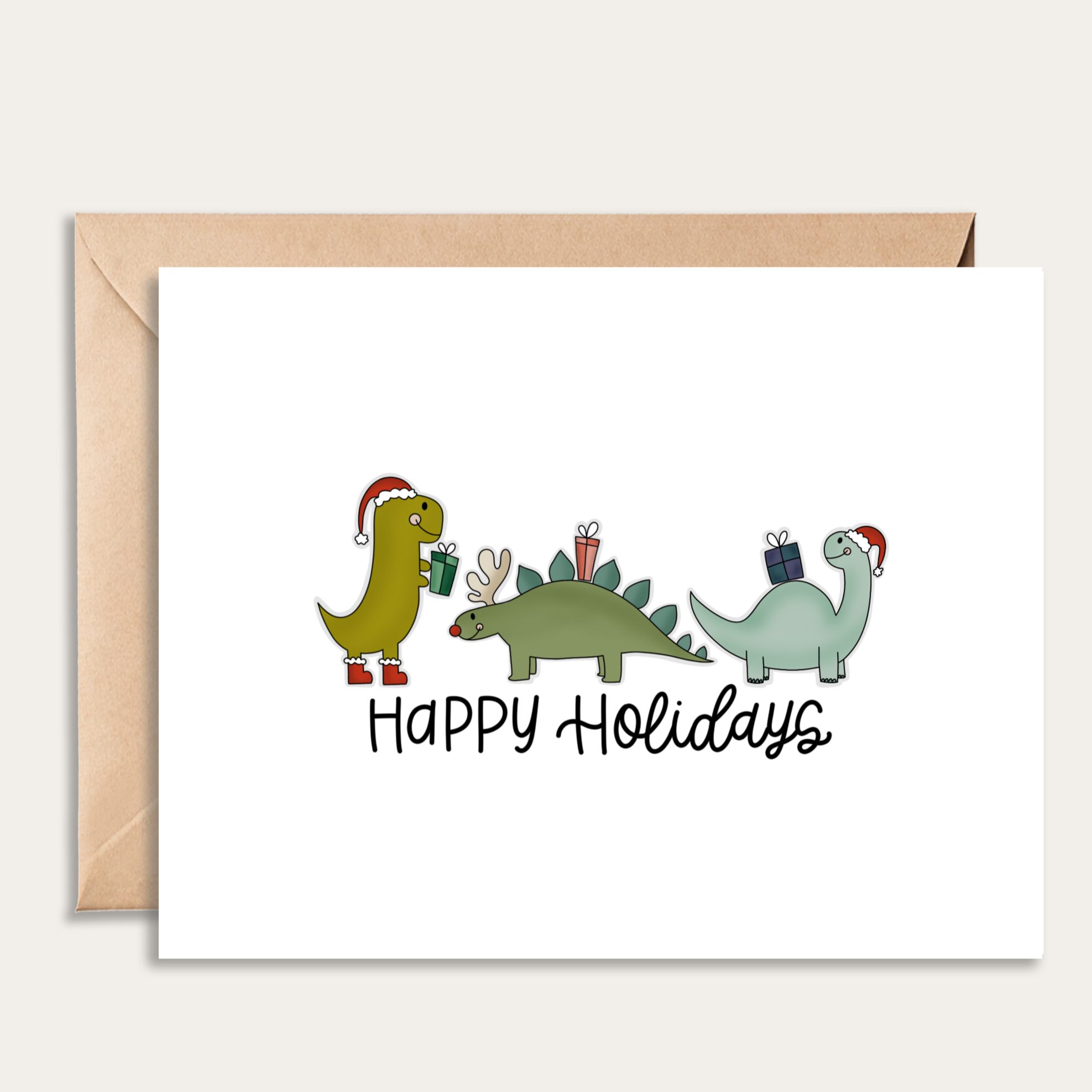 Dino Holiday Card
