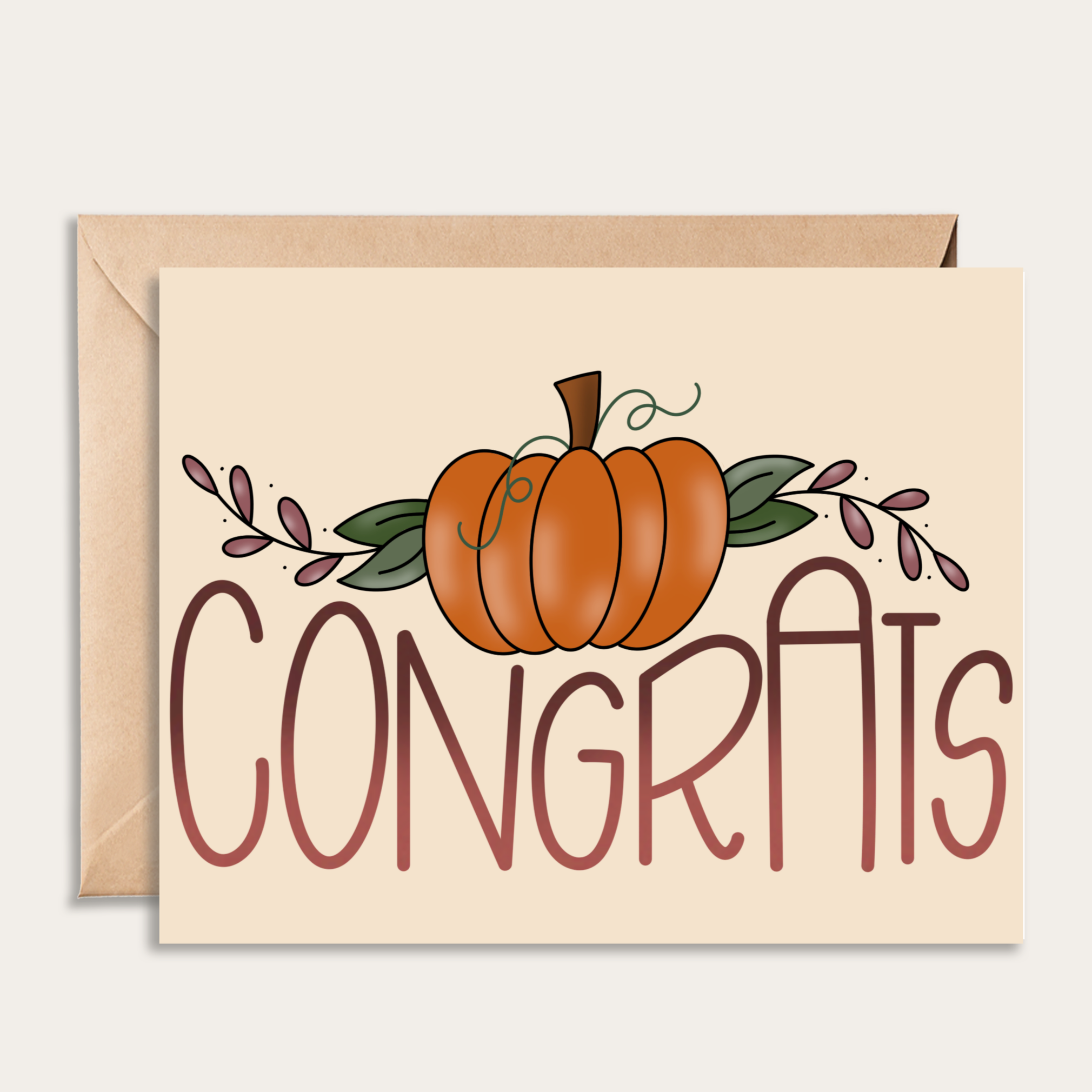 Fall Congrats Card