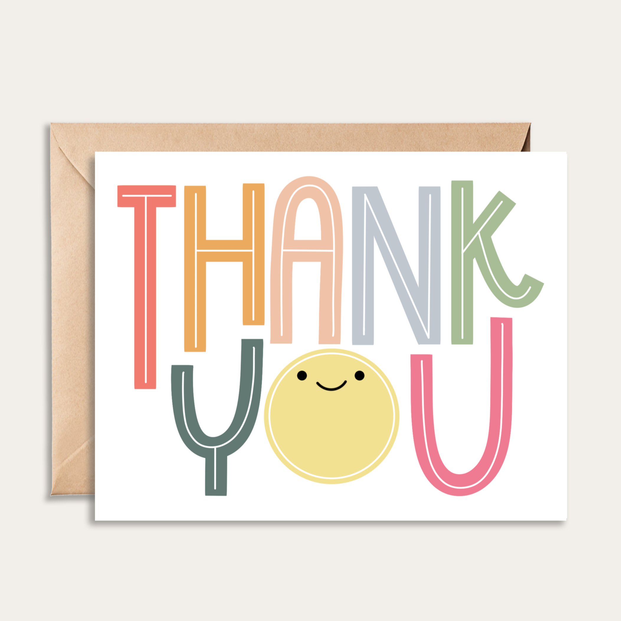 Smiley Thank You Card