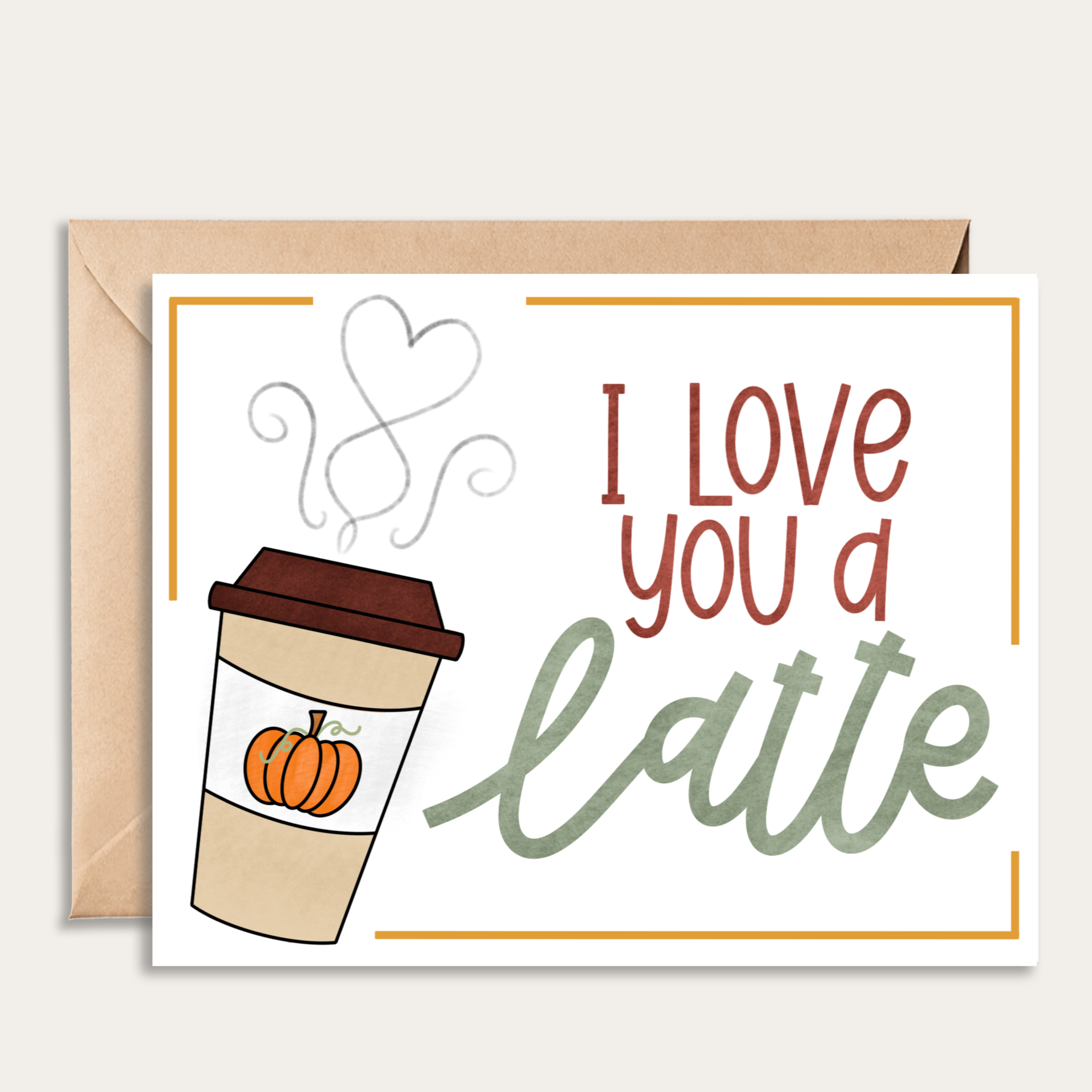 Love You Latte Card