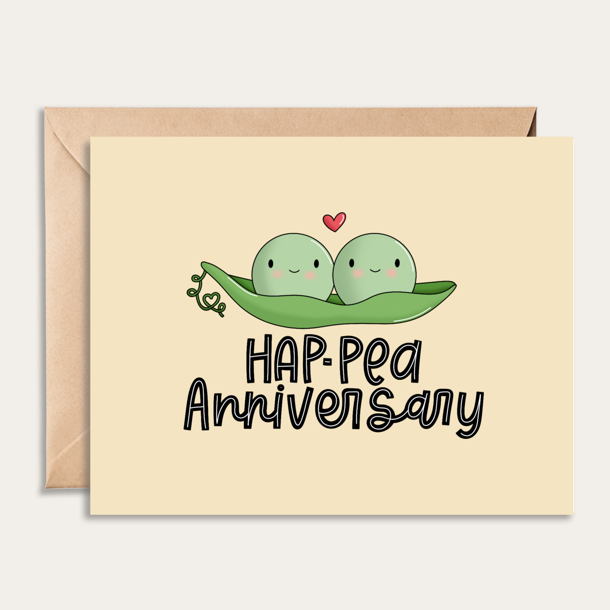 Hap-Pea Anniversary Card