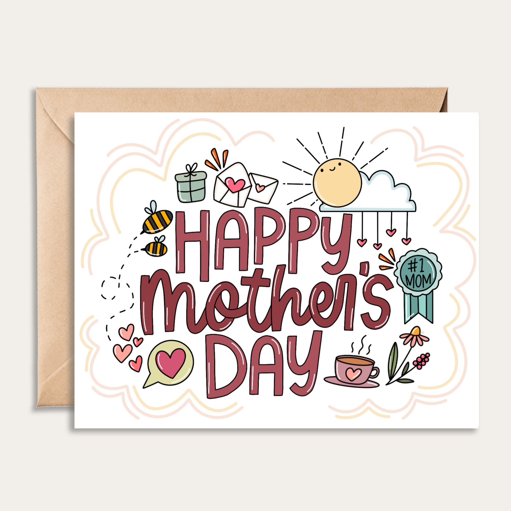 Mother's Day Doodles Card