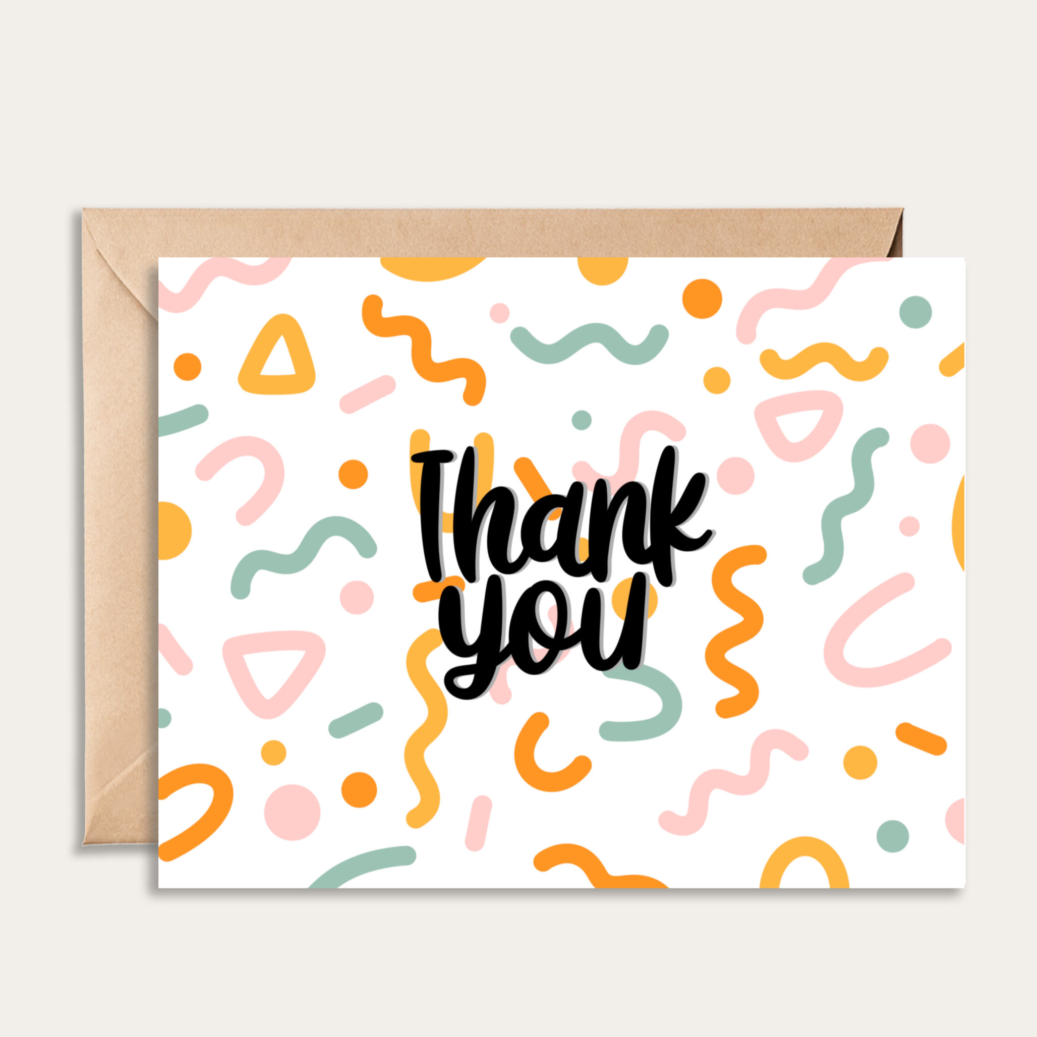 Colorful Thank You Card