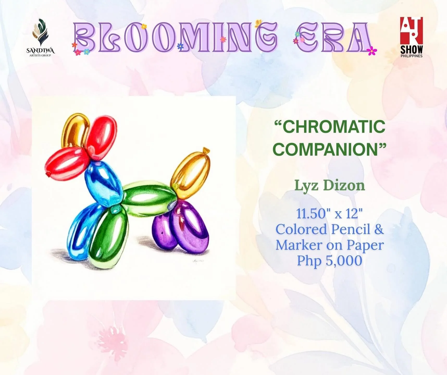 &ldquo;Blooming Era&rdquo; online exhibit by @sandiwaartistgroup and Art Show Philippines now open! Here are two of my entries. 💜 Kindly DM me if interested. ☺️

Chromatic Companion is a celebration of joy, color, and the memories we carry from chil