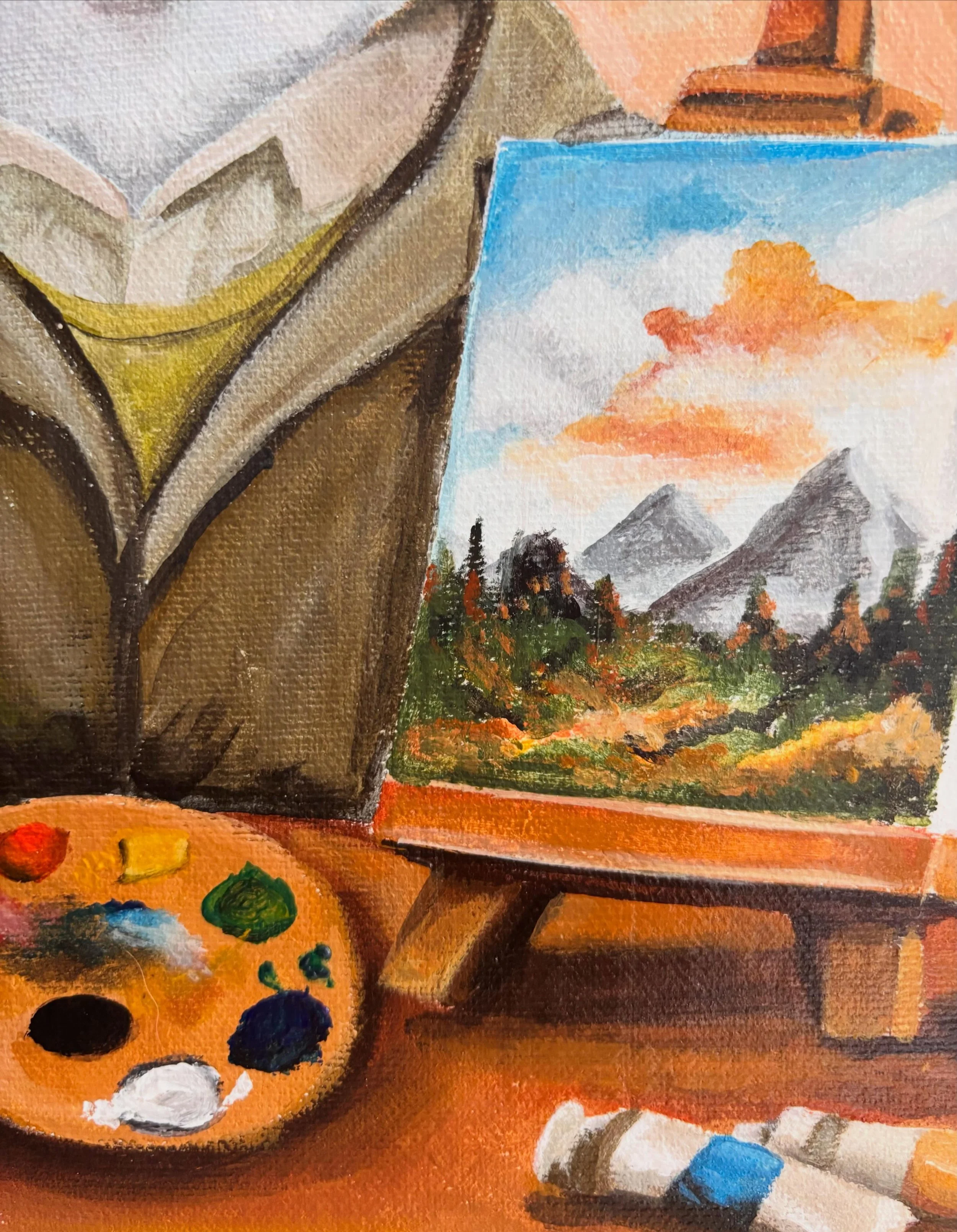 A gentle creator, hidden behind soft fur and big dreams&hellip; coming soon &hearts;

#sneakpeek #whimsicalart #lyzdizonart #artoftheday #acrylicpainting