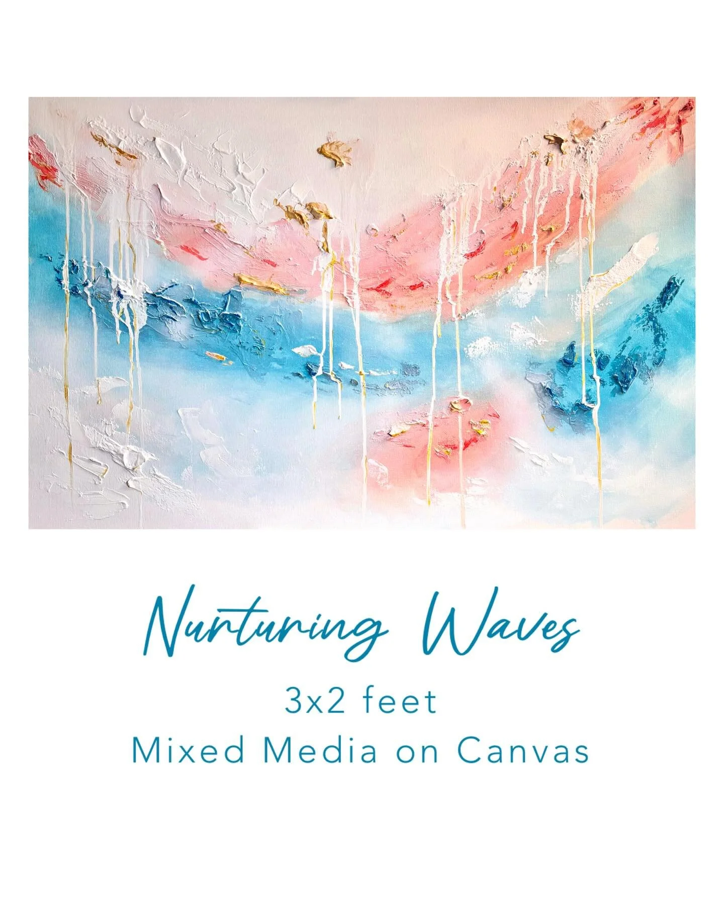 Soft currents, gentle yet powerful, flow through 𝑵𝒖𝒓𝒕𝒖𝒓𝒊𝒏𝒈 𝑾𝒂𝒗𝒆𝒔. A quiet reminder that growth doesn&rsquo;t always come in force, but in steady, tender motion.

Layers of texture and drifting color mirror the way we are held, shaped, a