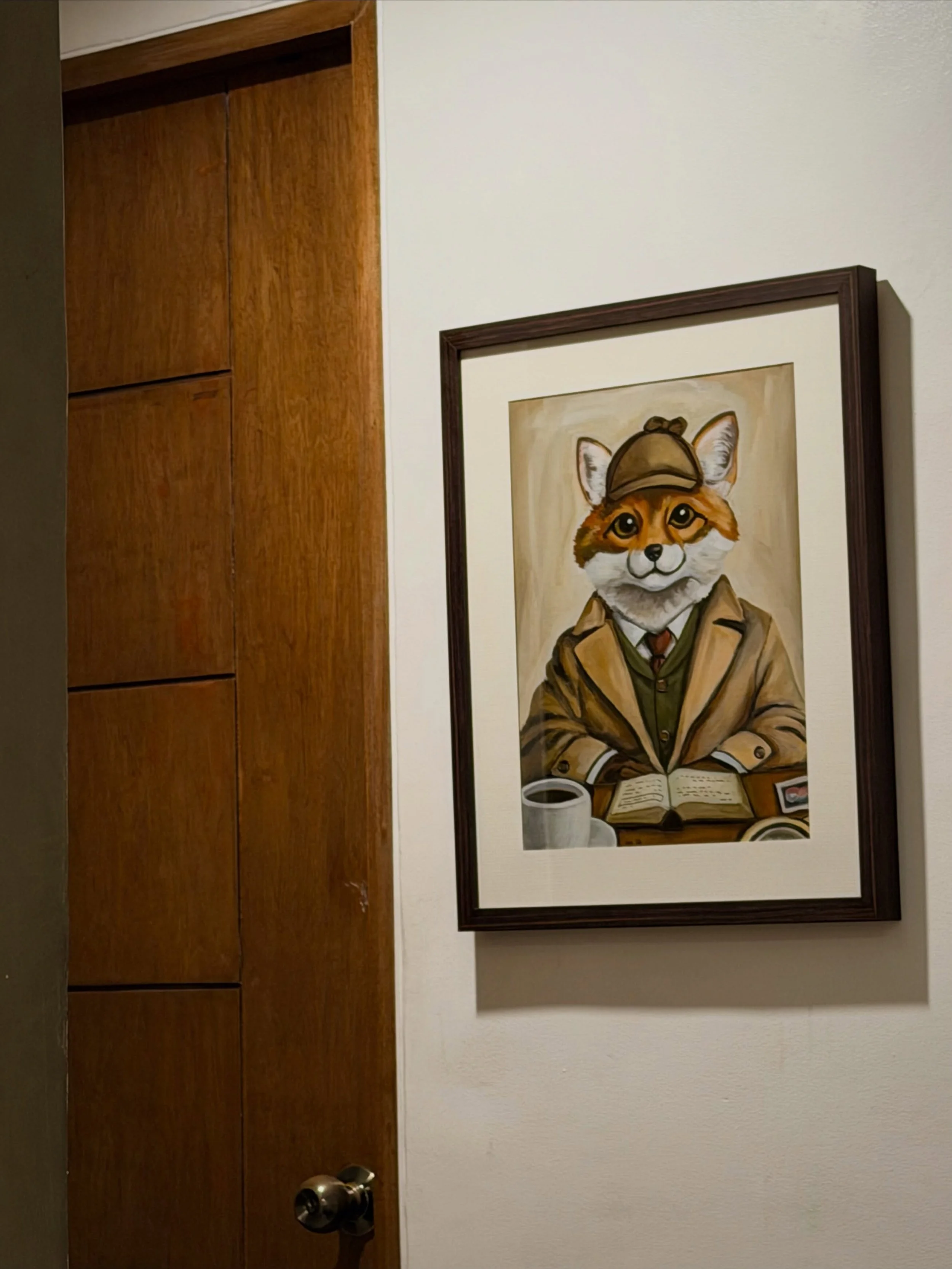 &lsquo;Gentle Detective&rsquo; has found its home in a private collection. &hearts;

This piece was also featured in The Faces, a curated gallery selection at @singulartofficial . I&rsquo;m grateful to the curator for including it among such inspirin