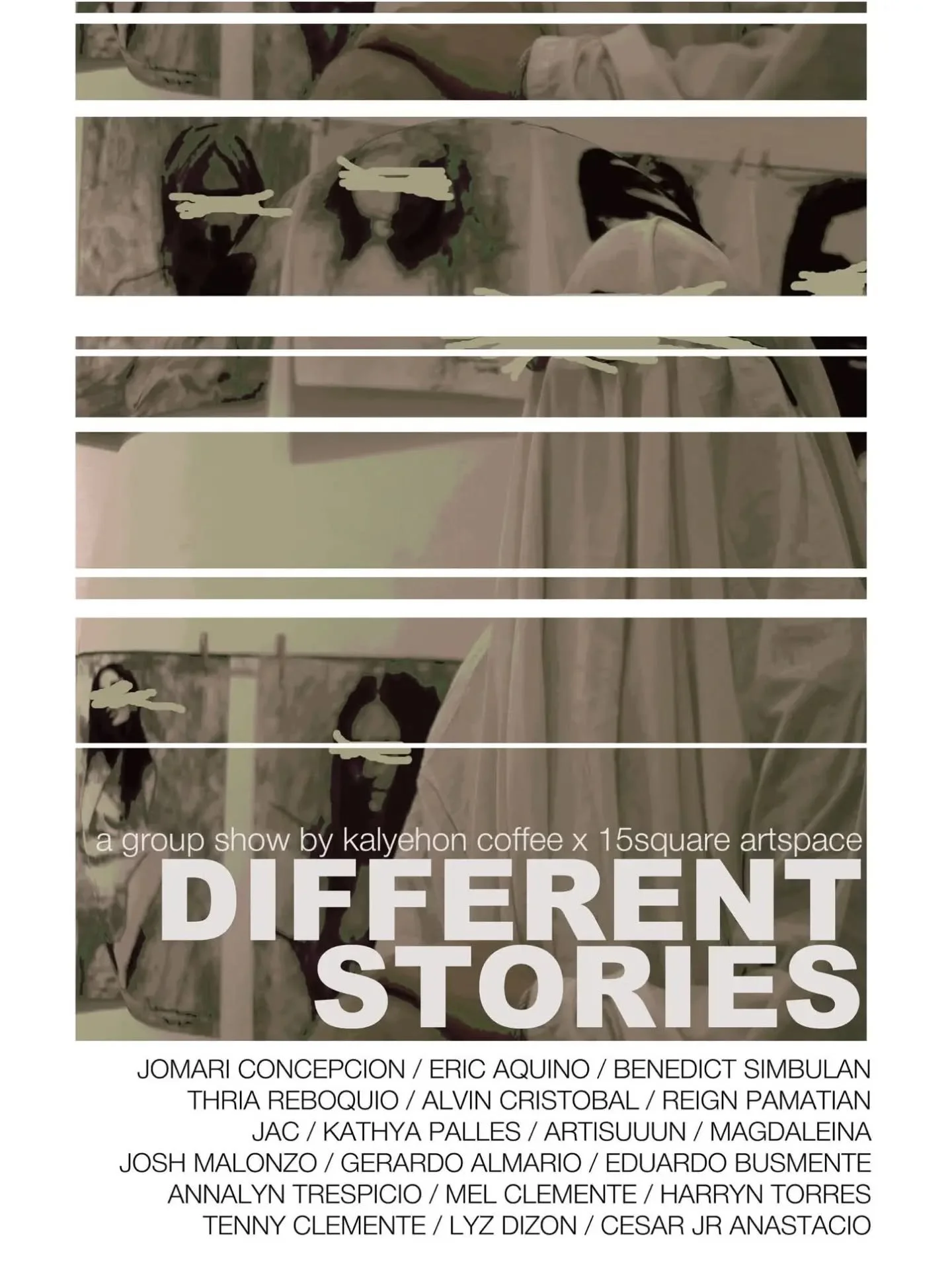 DIFFERENT STORIES: A Group Show

So happy to be joining this exhibit, along with other Cavite&ntilde;o artists! ♡

Kalyehon Coffee is open from 3 PM to 9.30 PM from Tuesday to Friday, 1 PM to 9.30 PM on weekends.

Thank you @kalyehoncafe and Sir @ric
