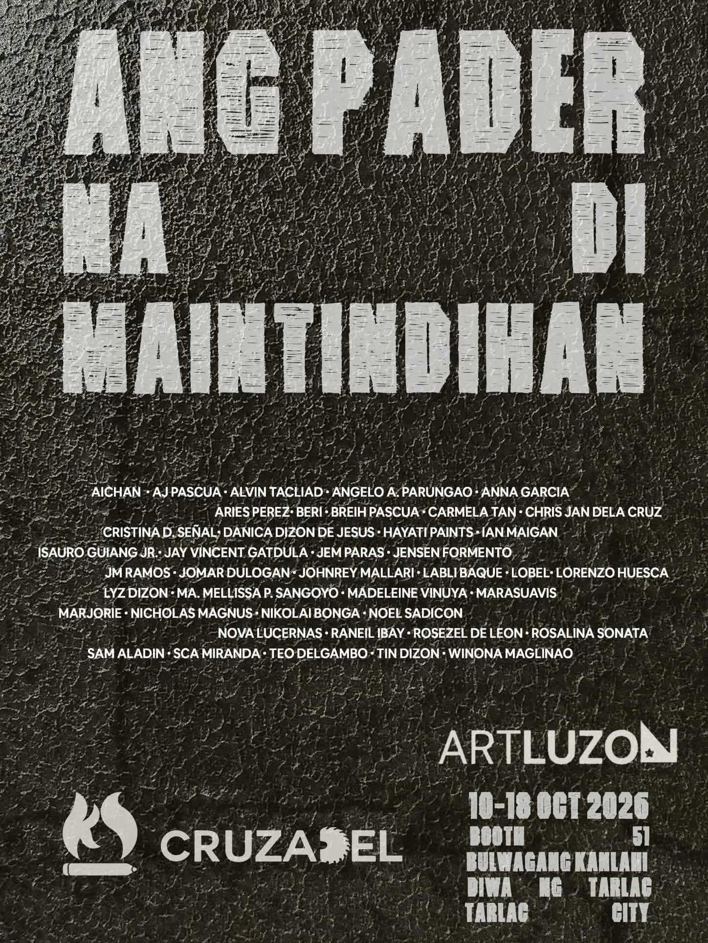 I am happy to join this year&rsquo;s @artluzon2026! ♡

My latest abstract pieces are under the exhibit &ldquo;Ang Pader Na Di Maintindihan&rdquo; by Kampo Sining and Yugto.

Thank you so much @balaraw.artcollective for this opportunity! ☺️ and thanks