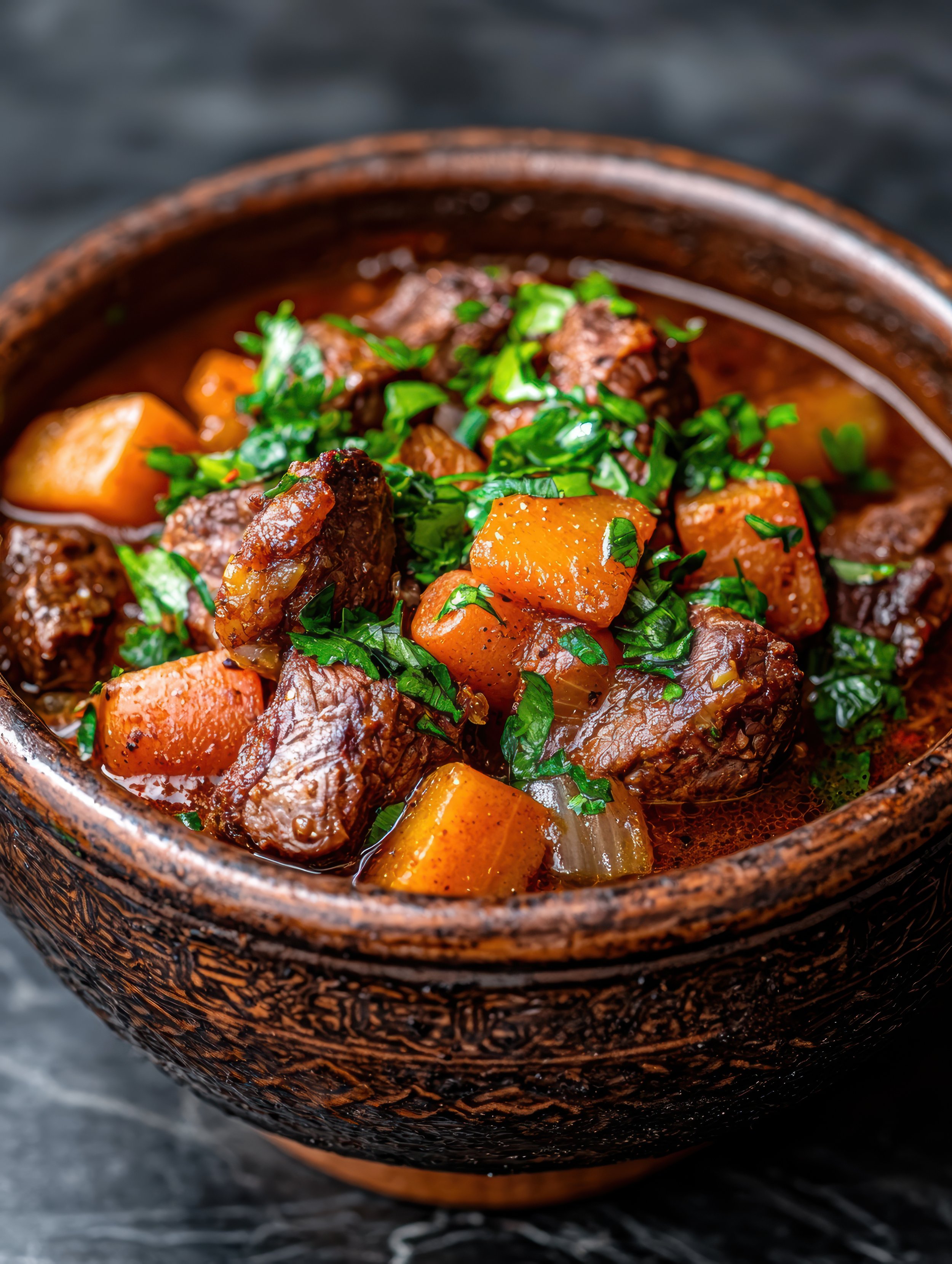Beef & Pumpkin Stew - Beef Fi Di Pumpkin