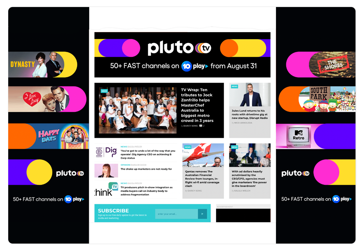 Pluto TV Takeover