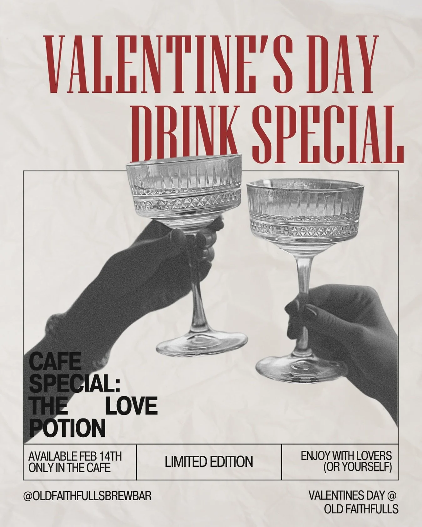 💘💘A VALENTINES DAY SPECIAL: only available in the cafe tomorrow. 🤫