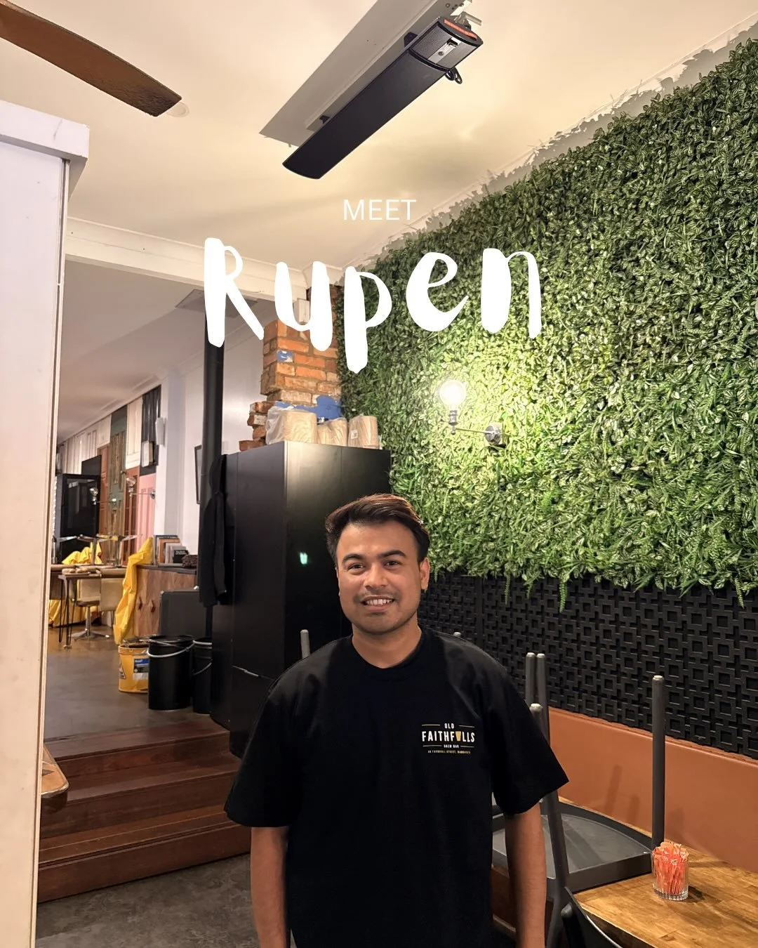 Stressed, shouty and one ticket away from a meltdown? Rupen somehow missed that memo.

Bringing calm, kindness and a smile, despite us regularly testing his patience with weird requests and questionable ideas. An incredible chef and an even better bl