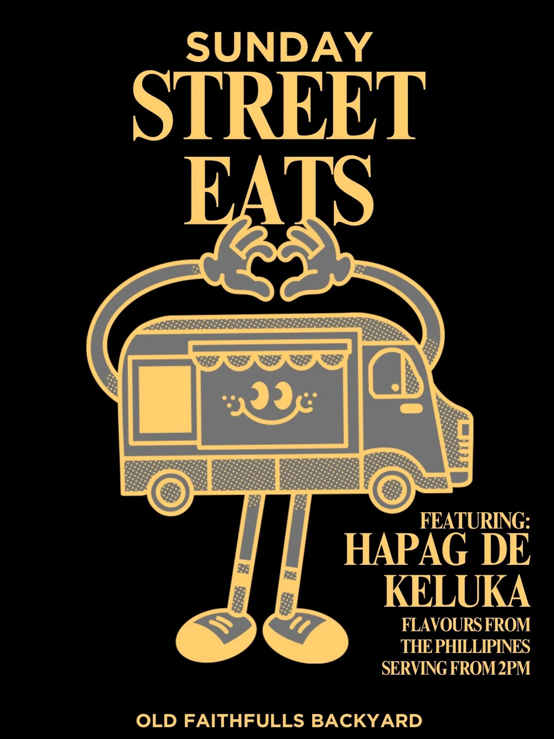 This Sunday 9 August our kitchen is getting a little facelift, so we&rsquo;ve called in reinforcements.

The gorgeous folks from Hapag De Keluka are rolling up to the backyard, serving from 2pm for Sunday Street Eats.

Add to that our drink specials,