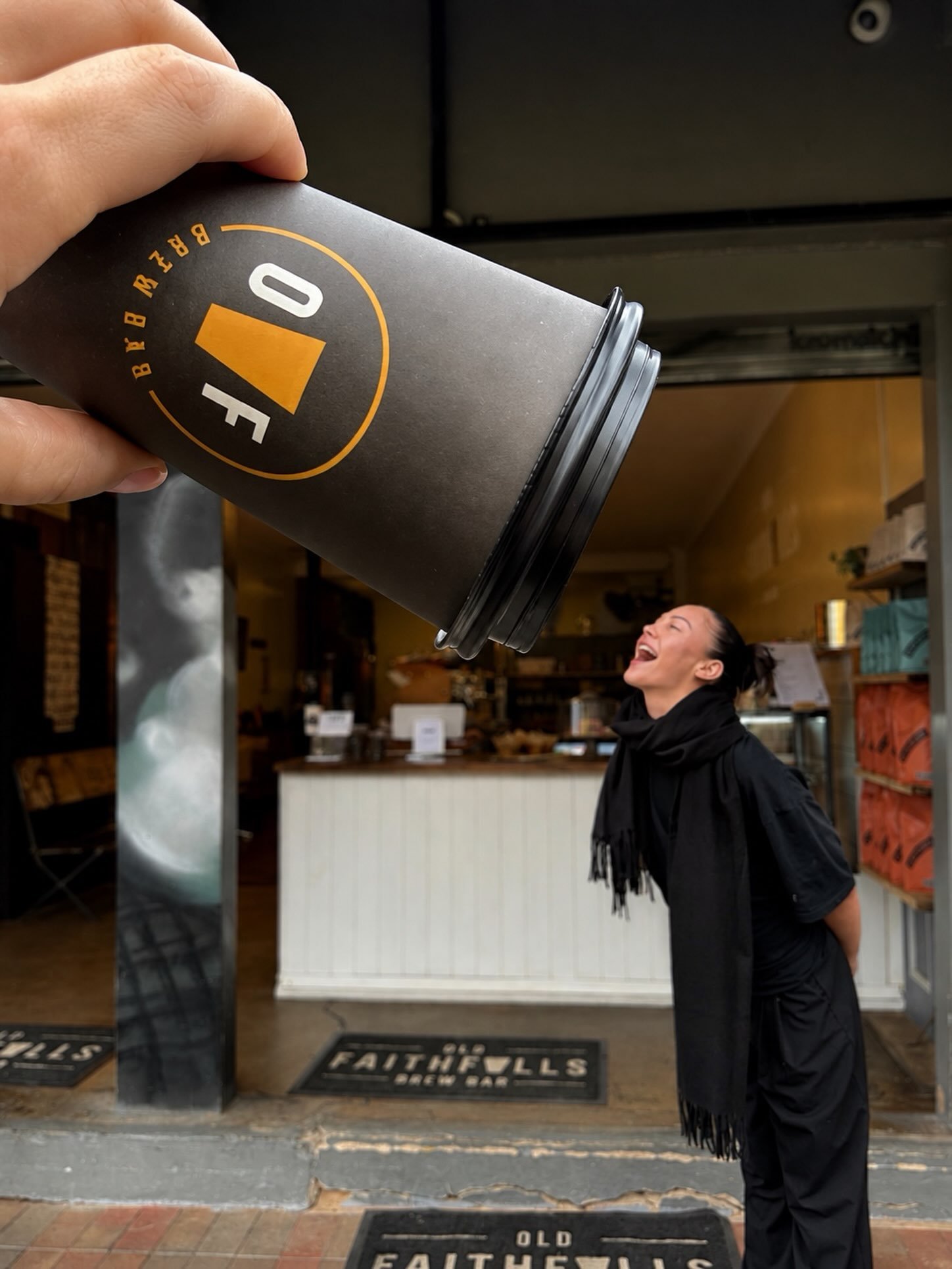 When they ask if you wanna size up ⬆️ ☕️ 😋

#oldfaithfulls #large #coffee #brewbar #bar