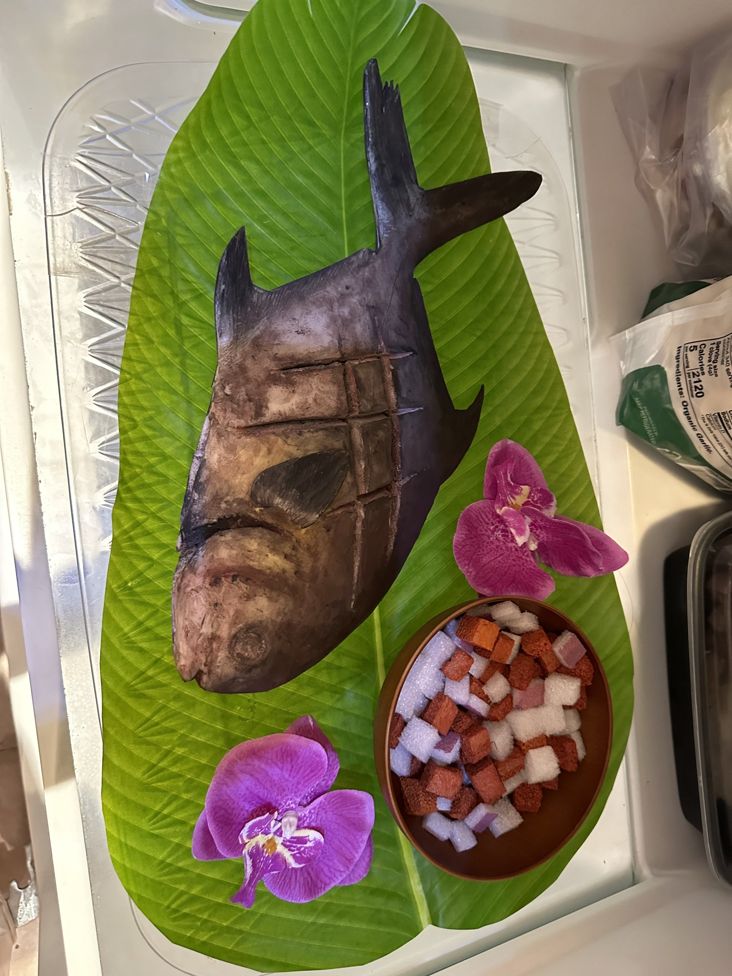 Filipino Grilled Pompano Fish and Itlong Na Maalat