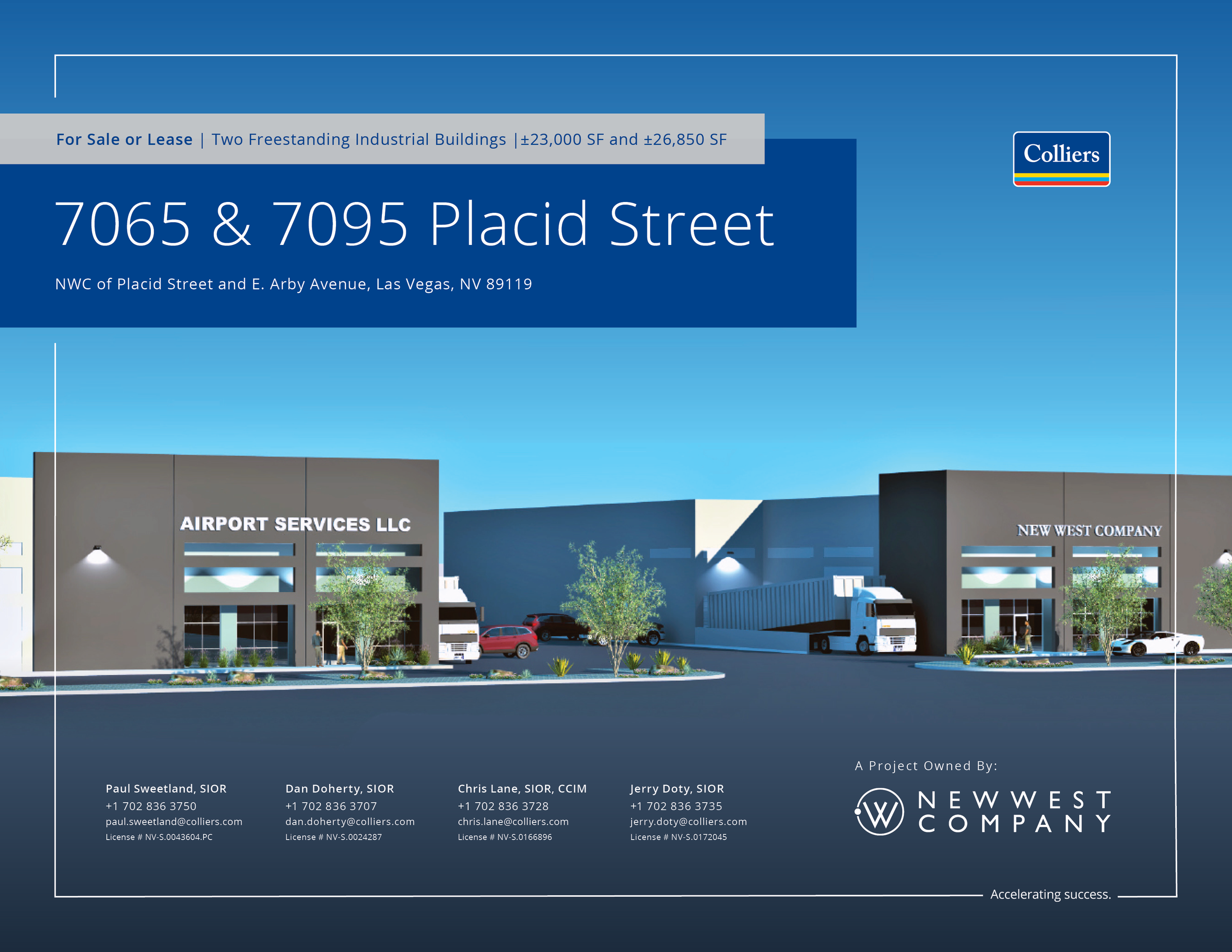 Property brochure adhering to Colliers brand standards