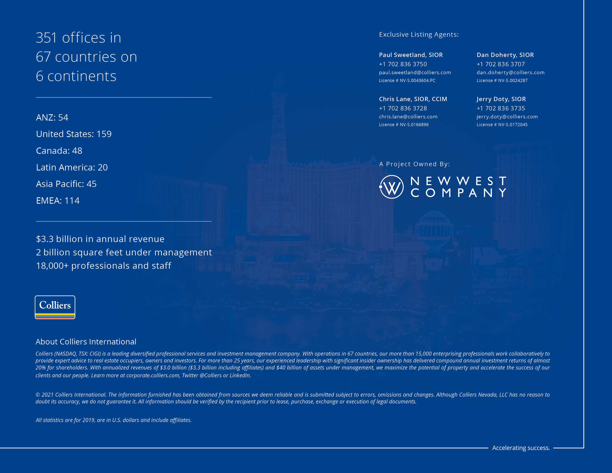 Property brochure adhering to Colliers brand standards
