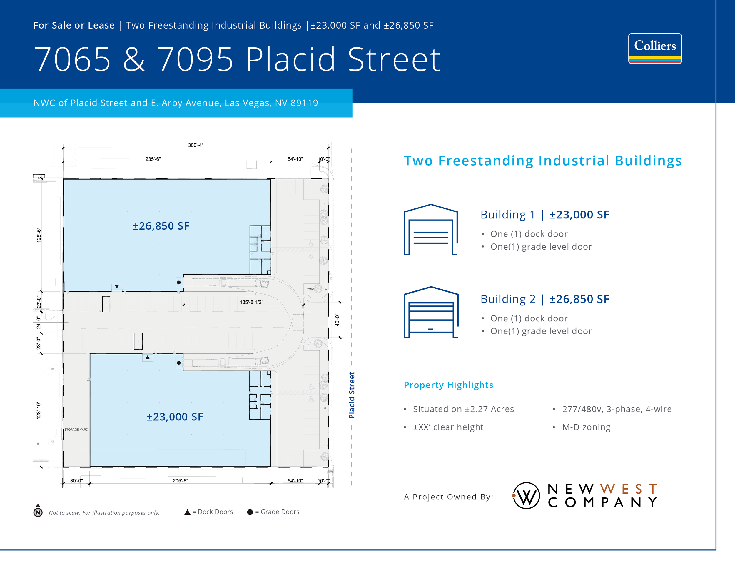 Property brochure adhering to Colliers brand standards