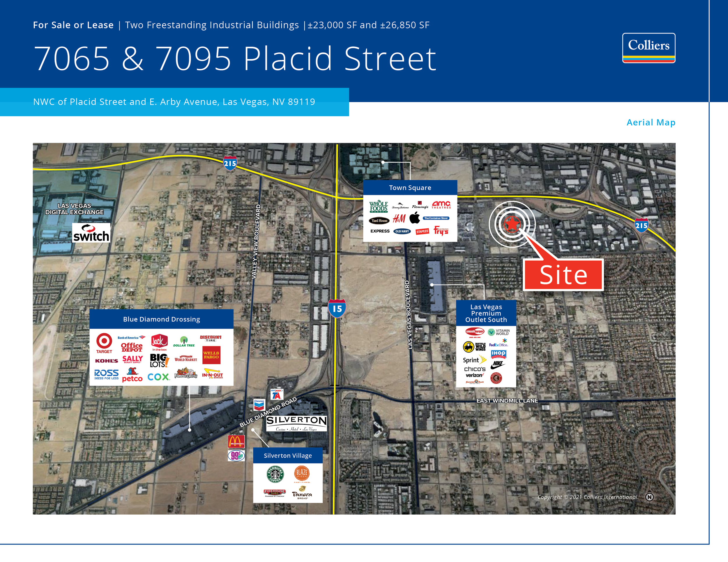 Property brochure adhering to Colliers brand standards