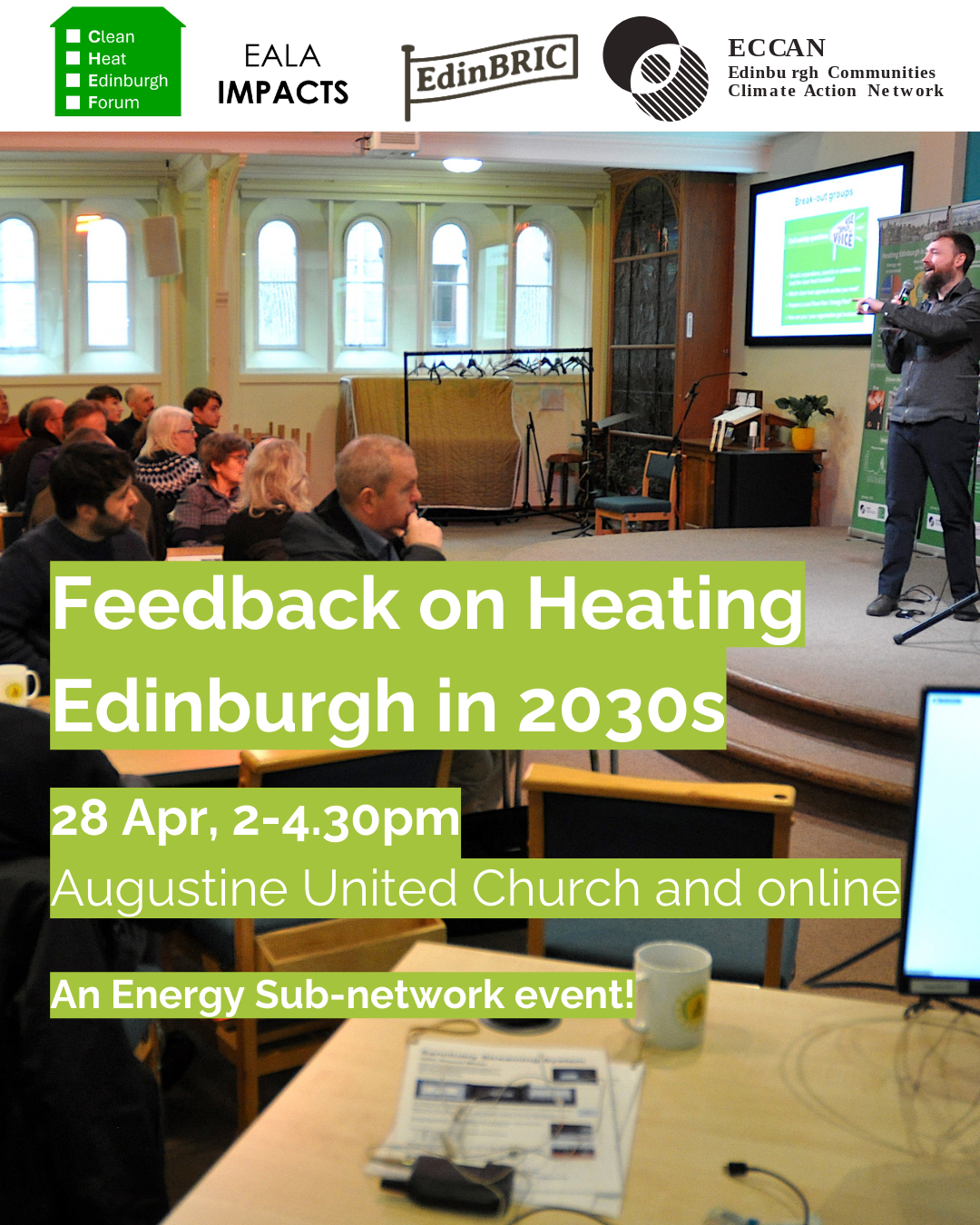 Newsletter 04/25: Community Heat Group public meeting, Retrofit Rover appearing at community festivals soon.