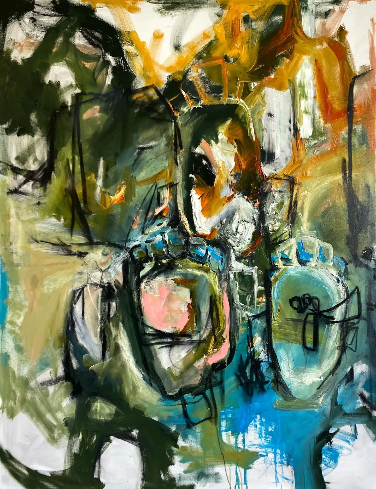 One of my favorite paintings, which I made back at the end of 2018. It was a very bumpy time for me personally and professionally, but fortunately, yielded some powerful work. Art is a constant reminder to me that, no matter how bad things seem or ho