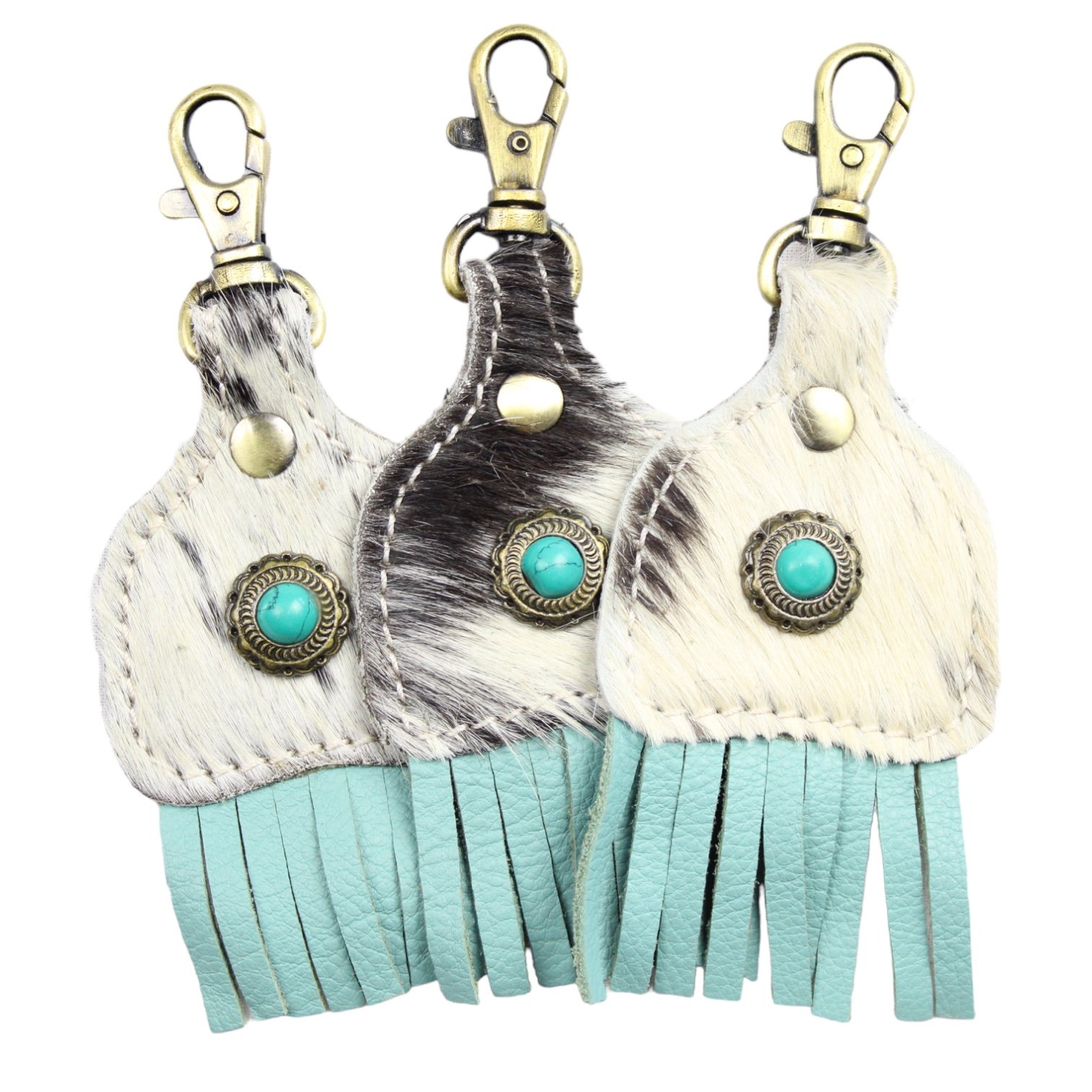 Turquoise Tassel Keychain